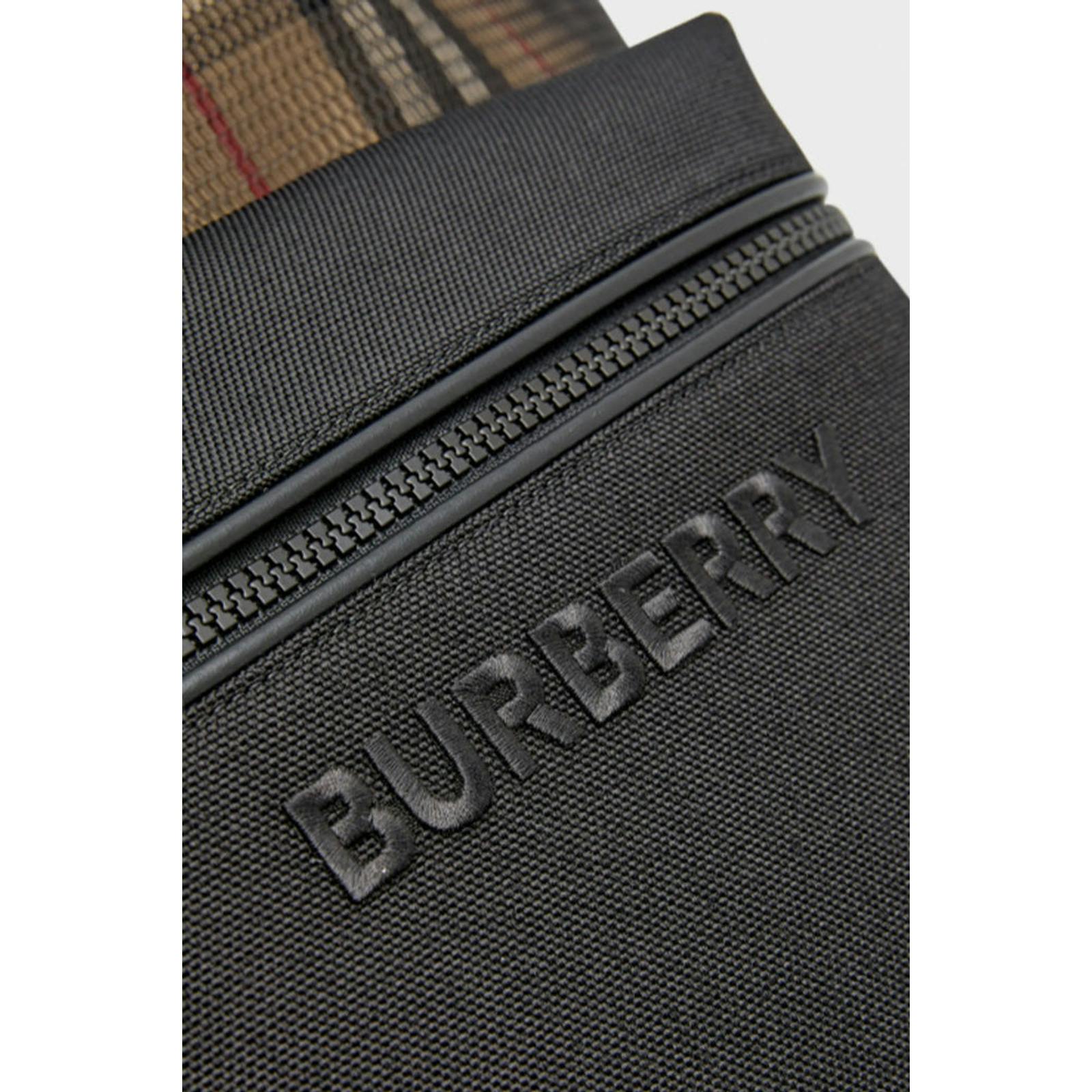 Burberry Yellow Checkered Mesh Backpack In - One Size