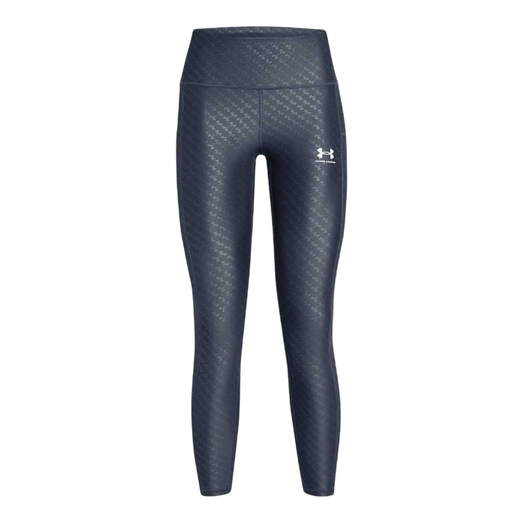 Under Armour Women's Grey Heatgear Leggings - 8 Uk - 10 Uk - 82% Polyester/18% Elastane