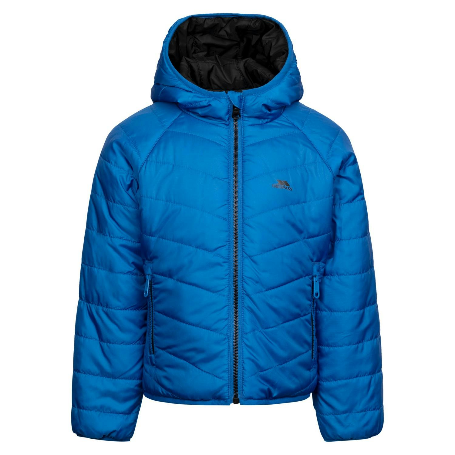 Trespass Blue Kids Dessieboy Reversible Jacket - 11-12 Years - 100% Polyester