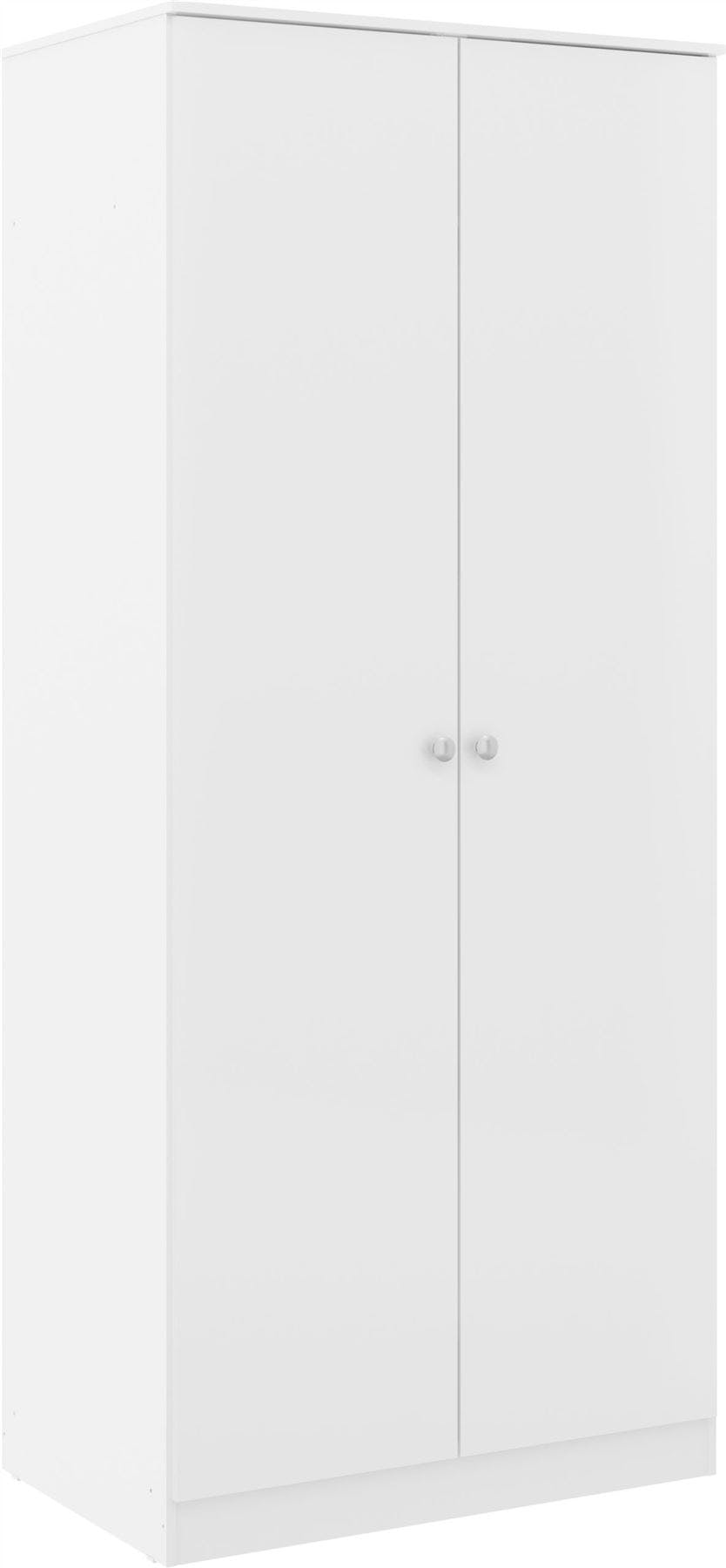 Seconique Denver 2 Door Wardrobe White Gloss - Image 6