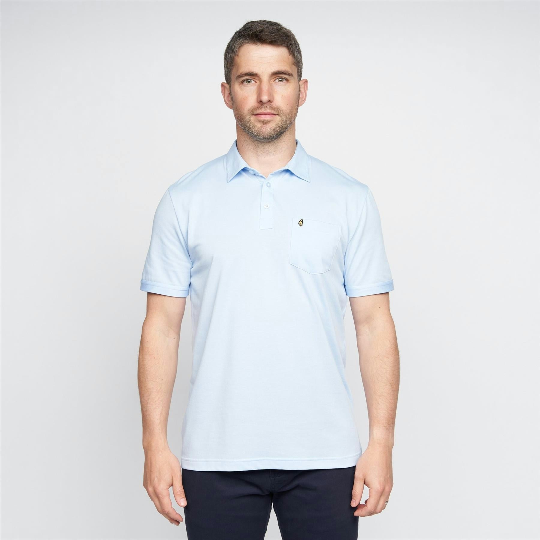 Gabicci Men's G00z05 Polo Shirt Classic - Sky - S