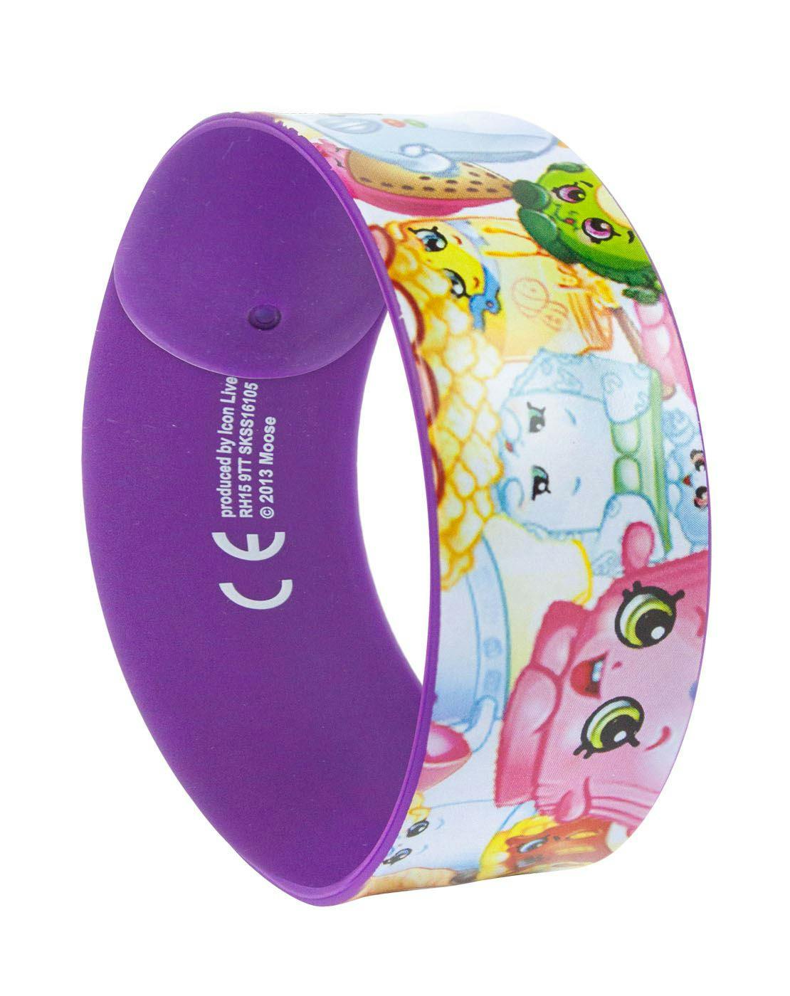 Vanilla Underground Girls Purple Shopkins Multi-Character Print Wrap Band (One Size)