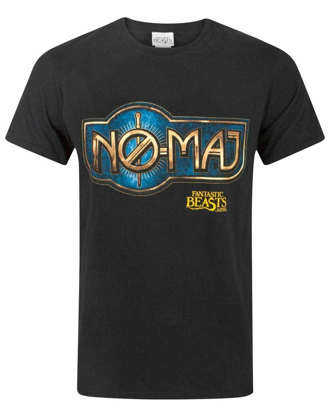 Vanilla Underground Men's Black Fantastic Beasts And Where To Find Them Logo Short Sleeved T-Shirt - XX-Large