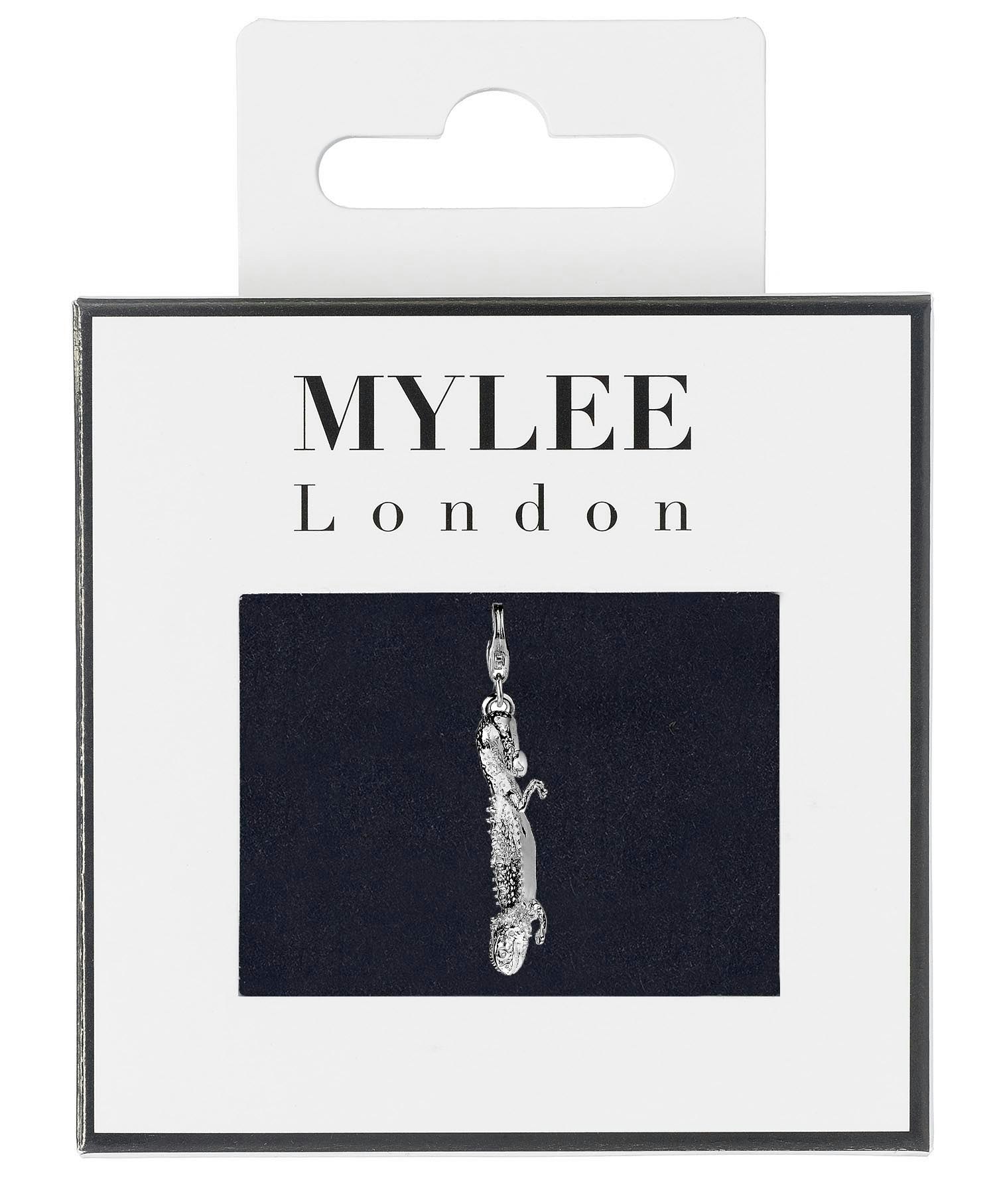 Mylee London Silver Bearded Dragon Plated Charm - Yes - Clip On Charm