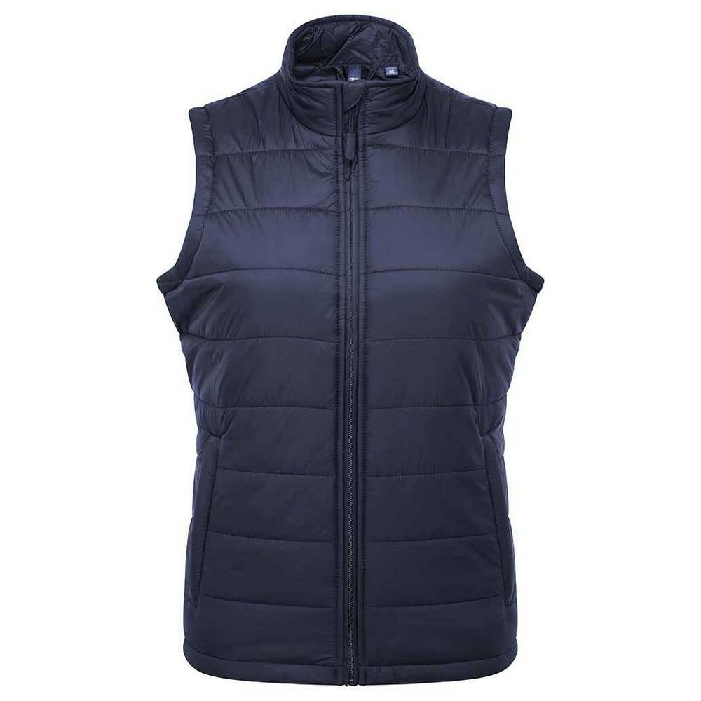Premier Womens/Ladies Recyclight Padded Gilet (Navy) - Size Medium - Image 3