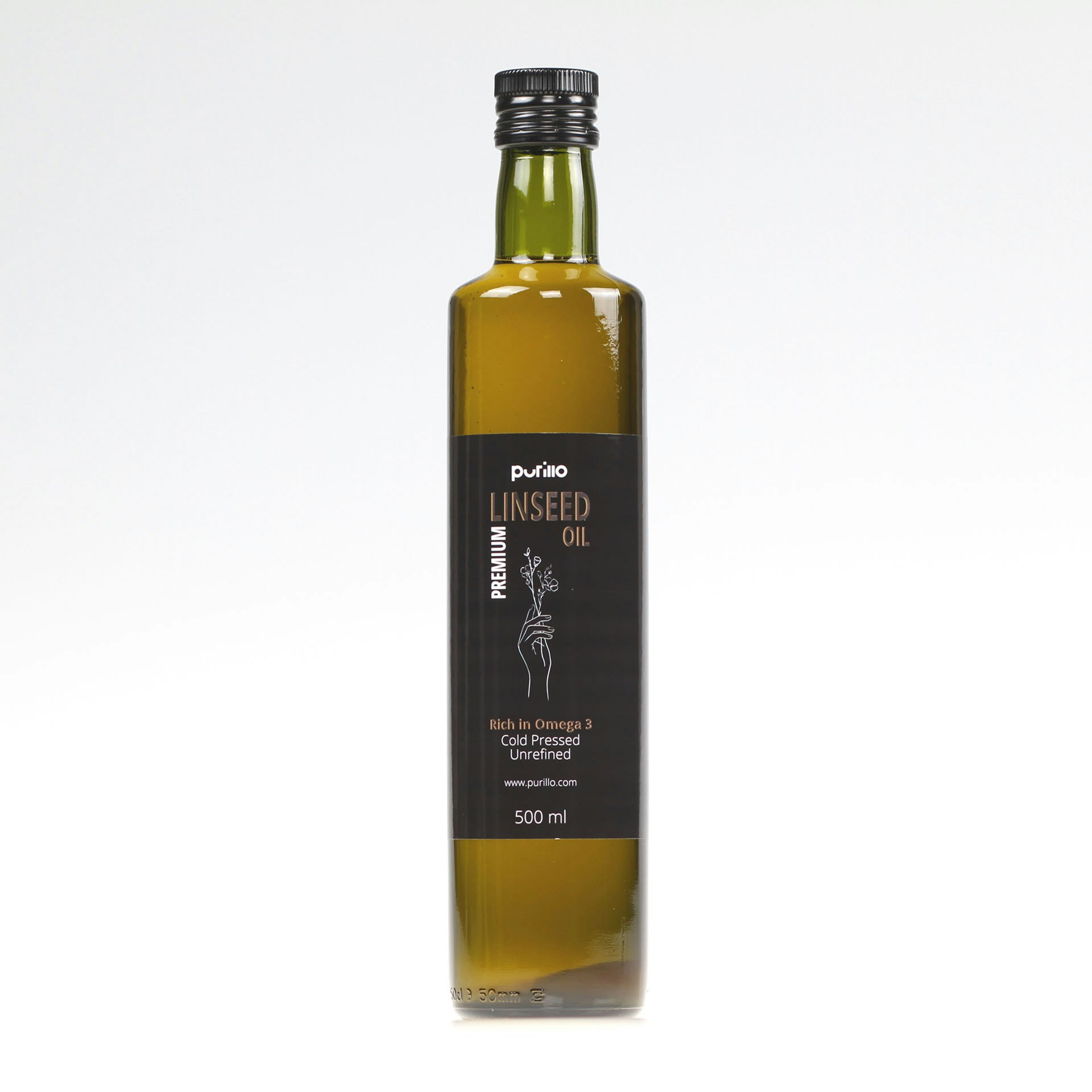 Purillo Linseed Oil - Cold Pressed | Unrefined - 500 Ml - 1