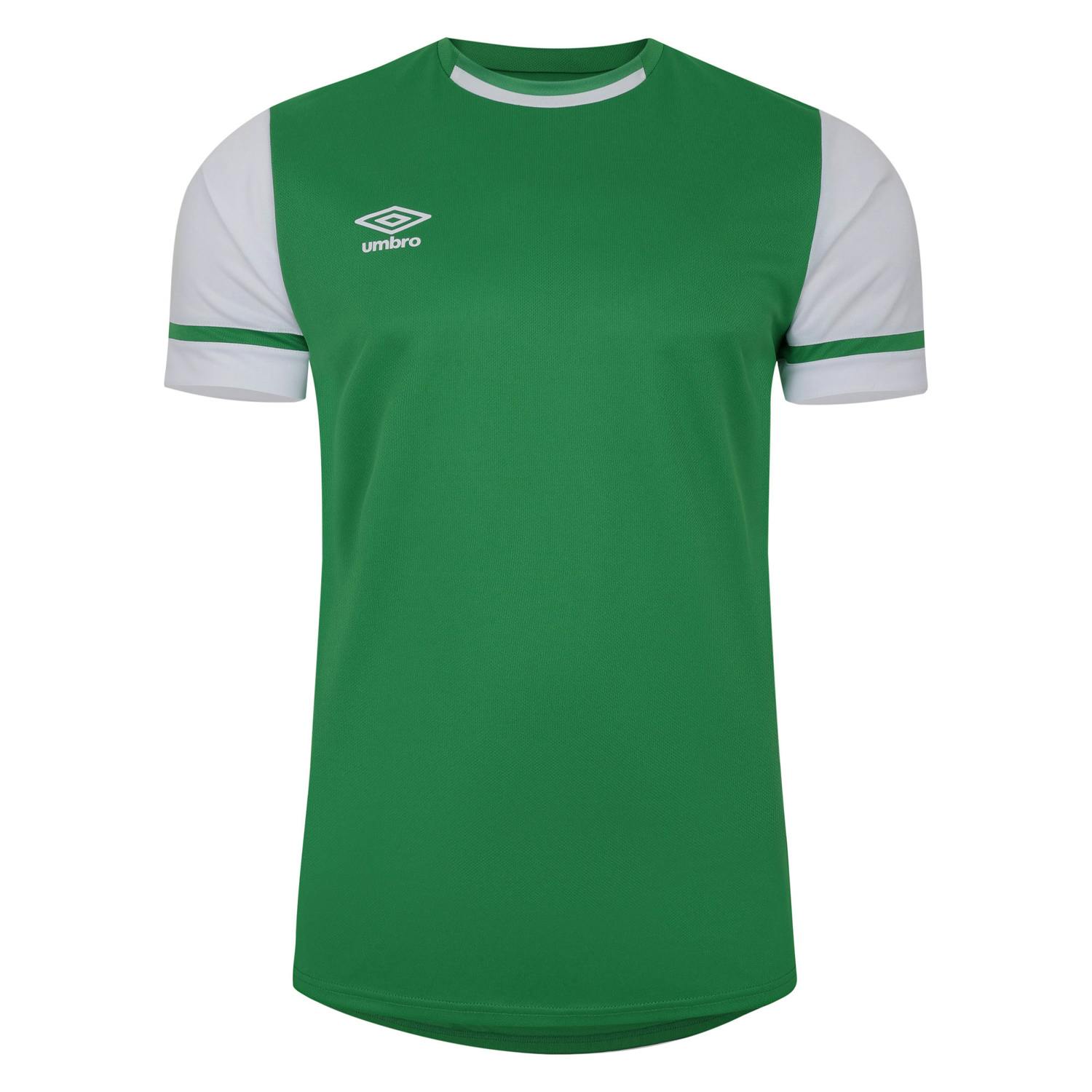 Umbro White Childrens/Kids Cavelle Jersey - Emerald/Brilliant - 13 Years - Emerald/Brilliant - 100% Polyester