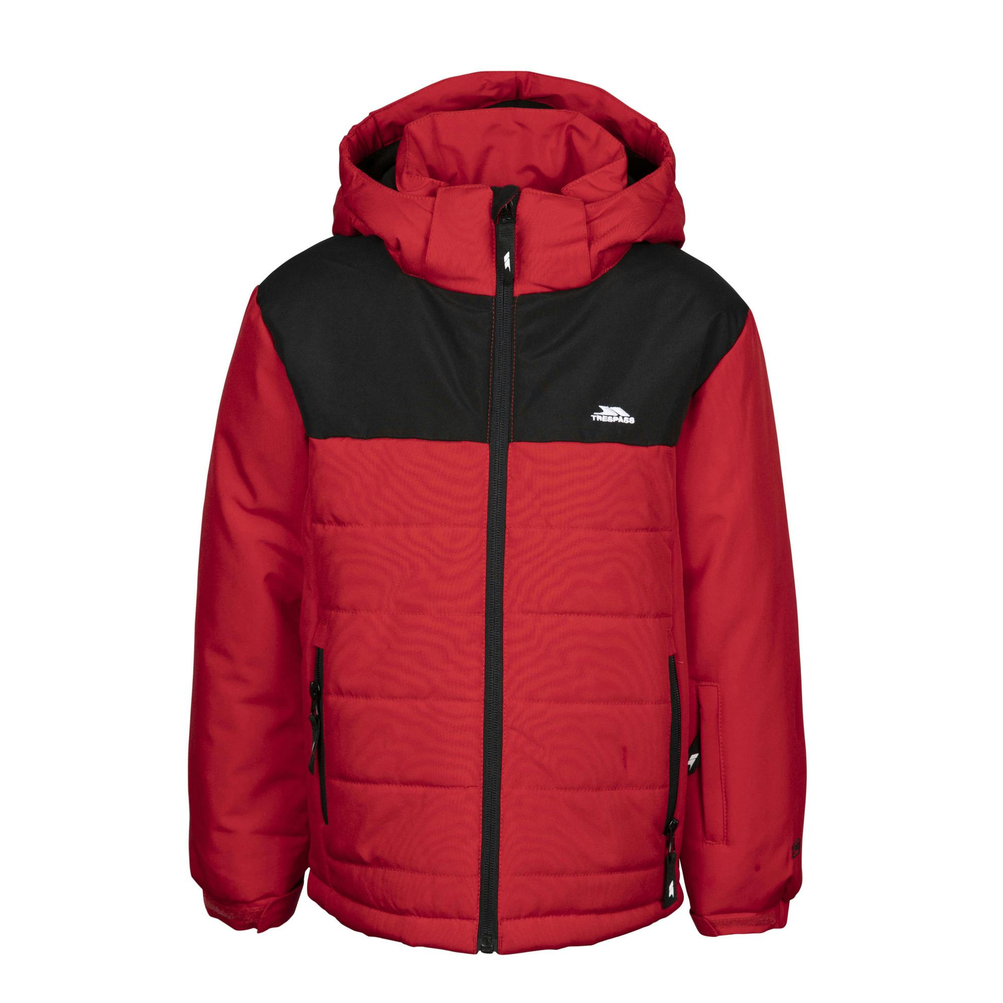 Trespass Red Childrens/Kids Halston Ski Jacket - 7-8 Years - 100% Polyester
