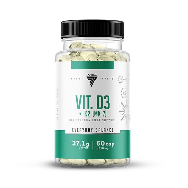 Trec Nutrition Vit D3 + K2 Mk-7 60 Capsules - Image 5