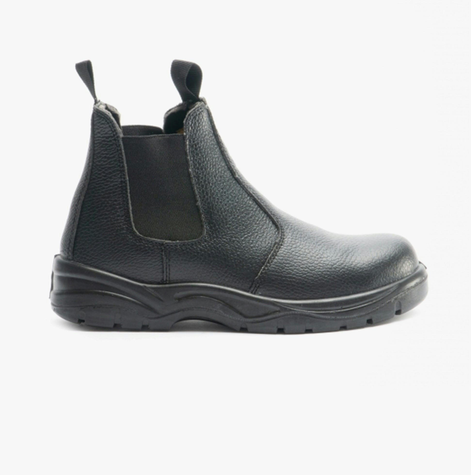 Grafters Men's Black M955a Leather Chelsea Safety Boots - Uk 11