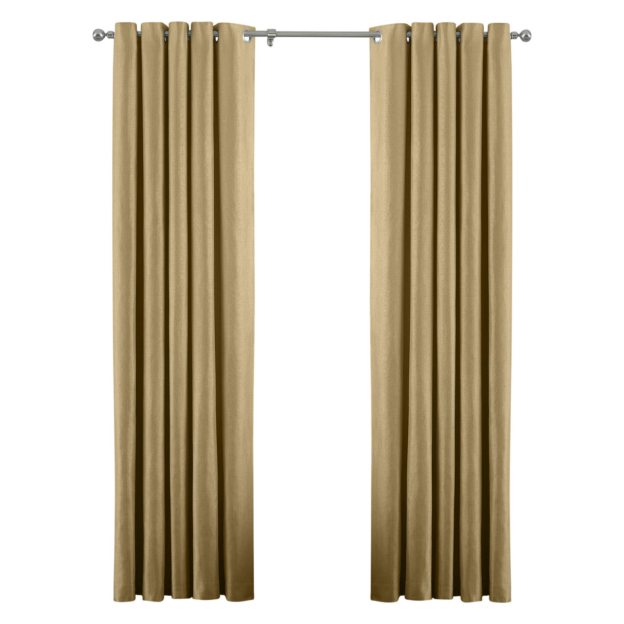 Riva Home Atlantic Eyelet Ringtop Curtains - Ochre - 229 X 137Cm - Ochre - 100% Polyester