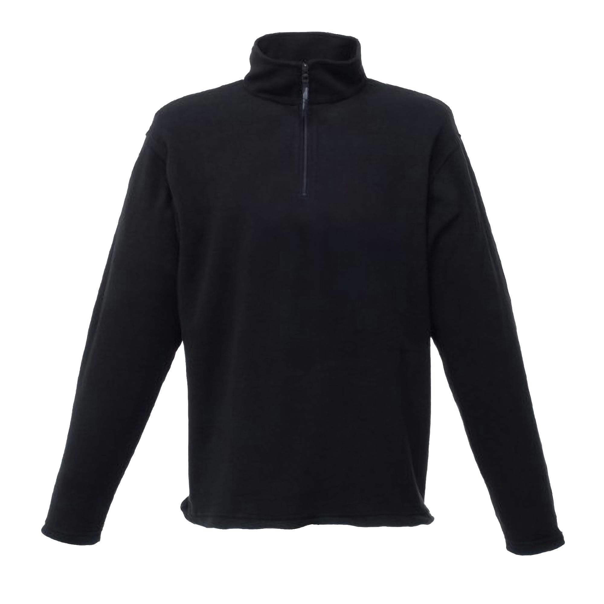 Regatta Men's Black Micro Zip Neck Fleece Top (170 Gsm) - 2XL