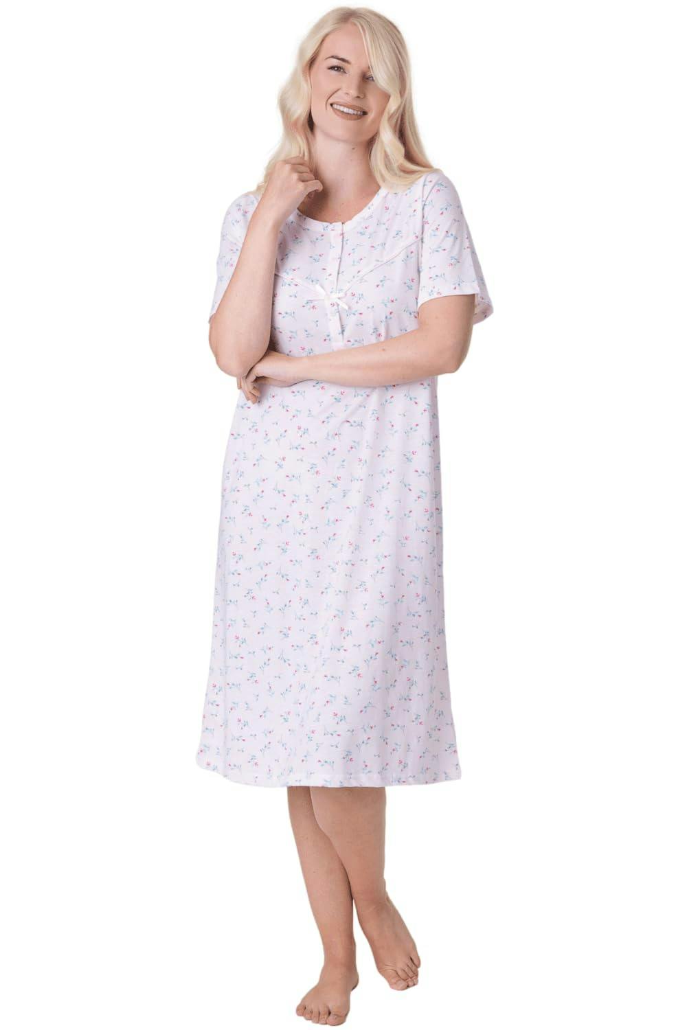 Camille Women's Pink Classic Short Sleeved Nightdress - 22-24