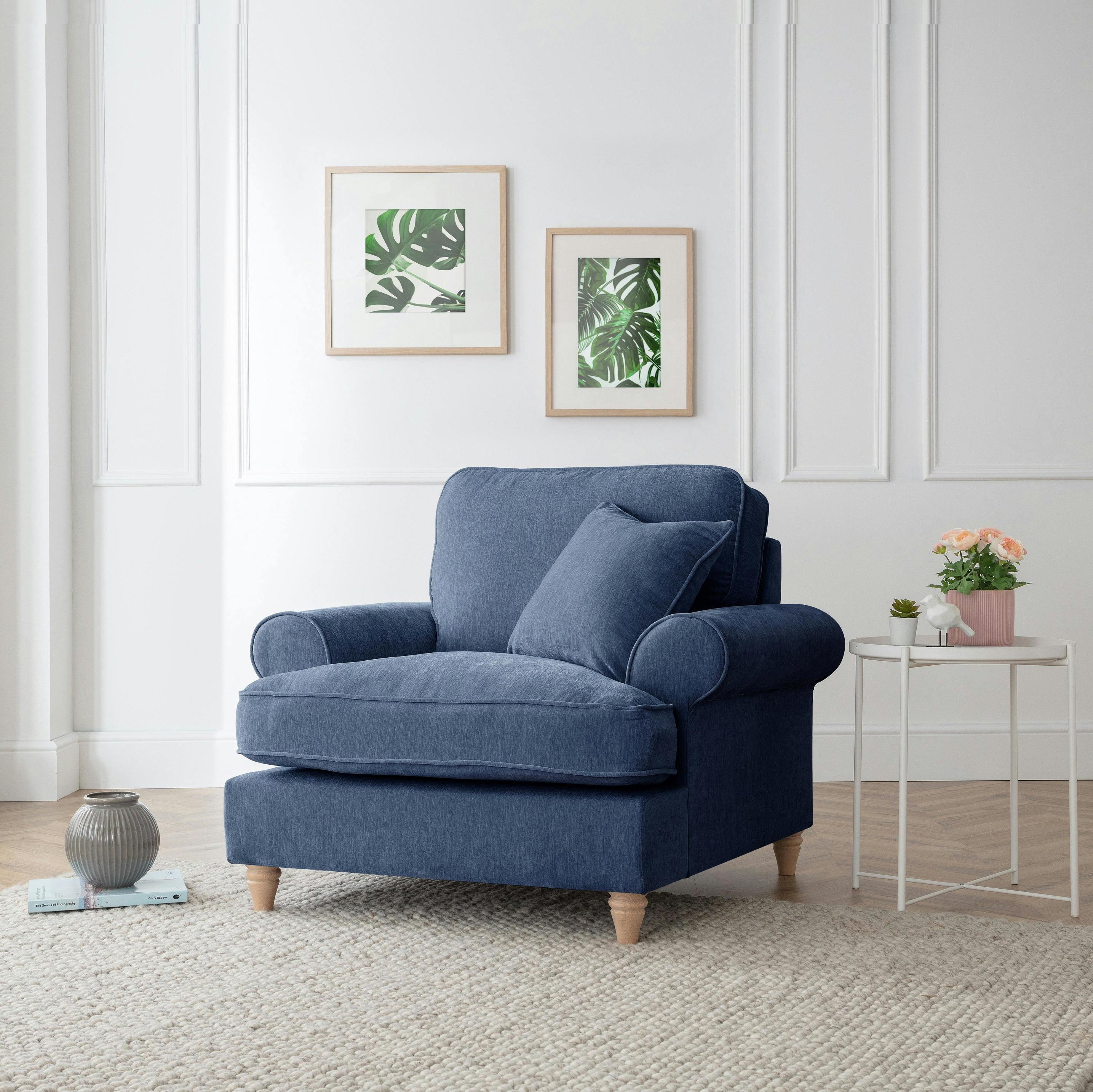 Rackhams The Bromfield Arm Chair - Navy