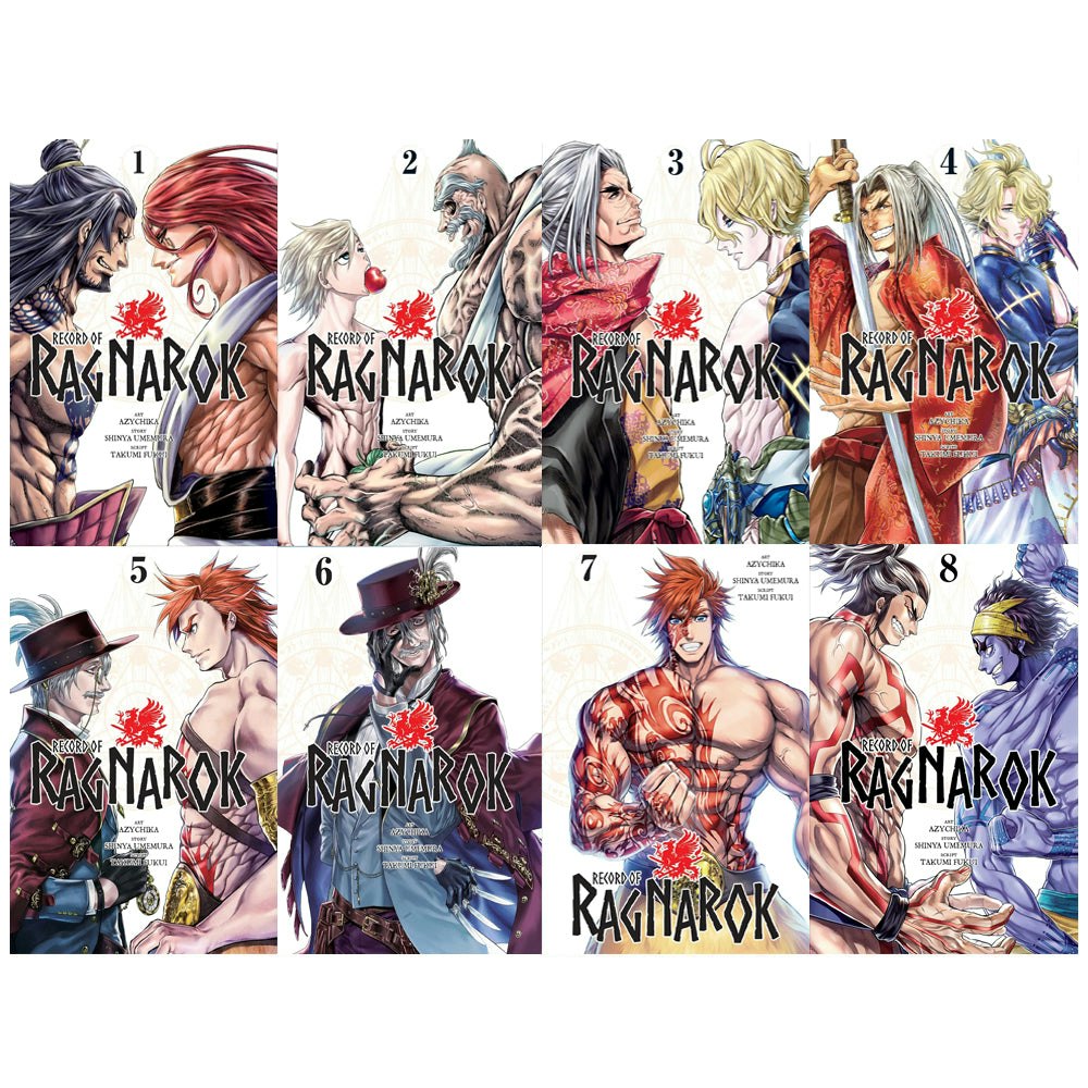 Viz Media Record Of Ragnarok Manga Set Vol. 1-8 By Shinya Umemura