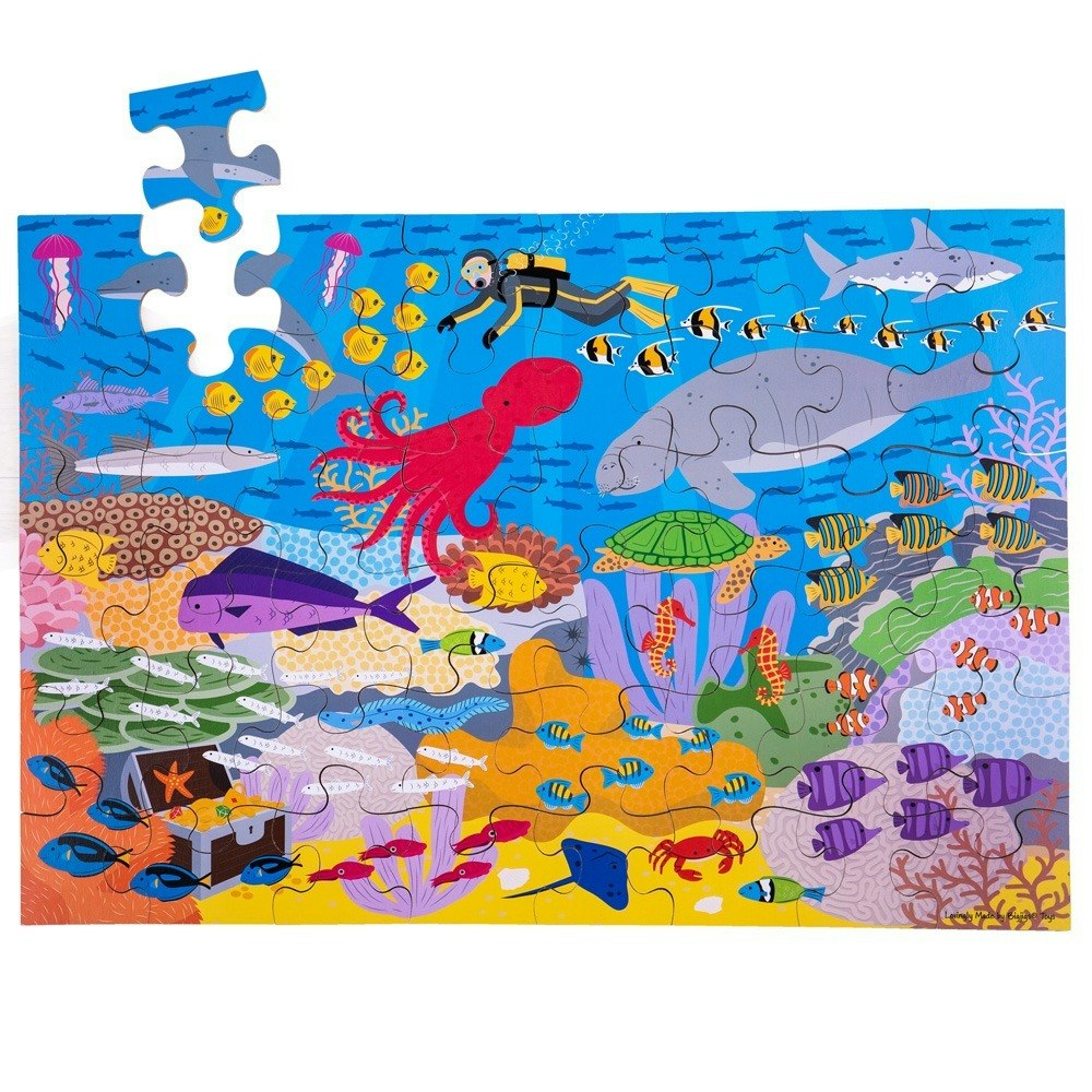 Bigjigs Toys Under The Sea Floor Puzzle (48 Piece)