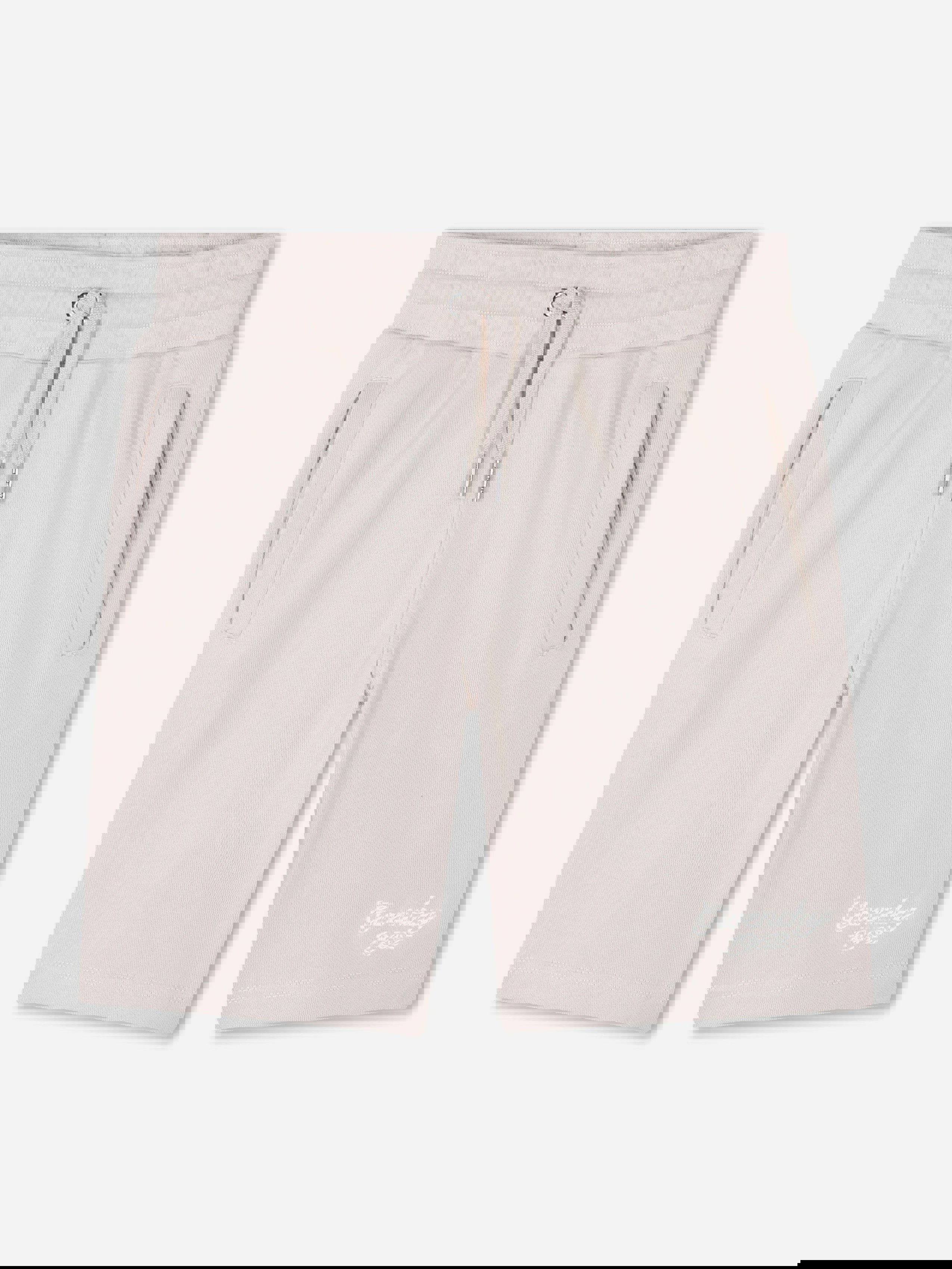 Givenchy Boys Beige Embroidered Logo Shorts In - 8 Yrs