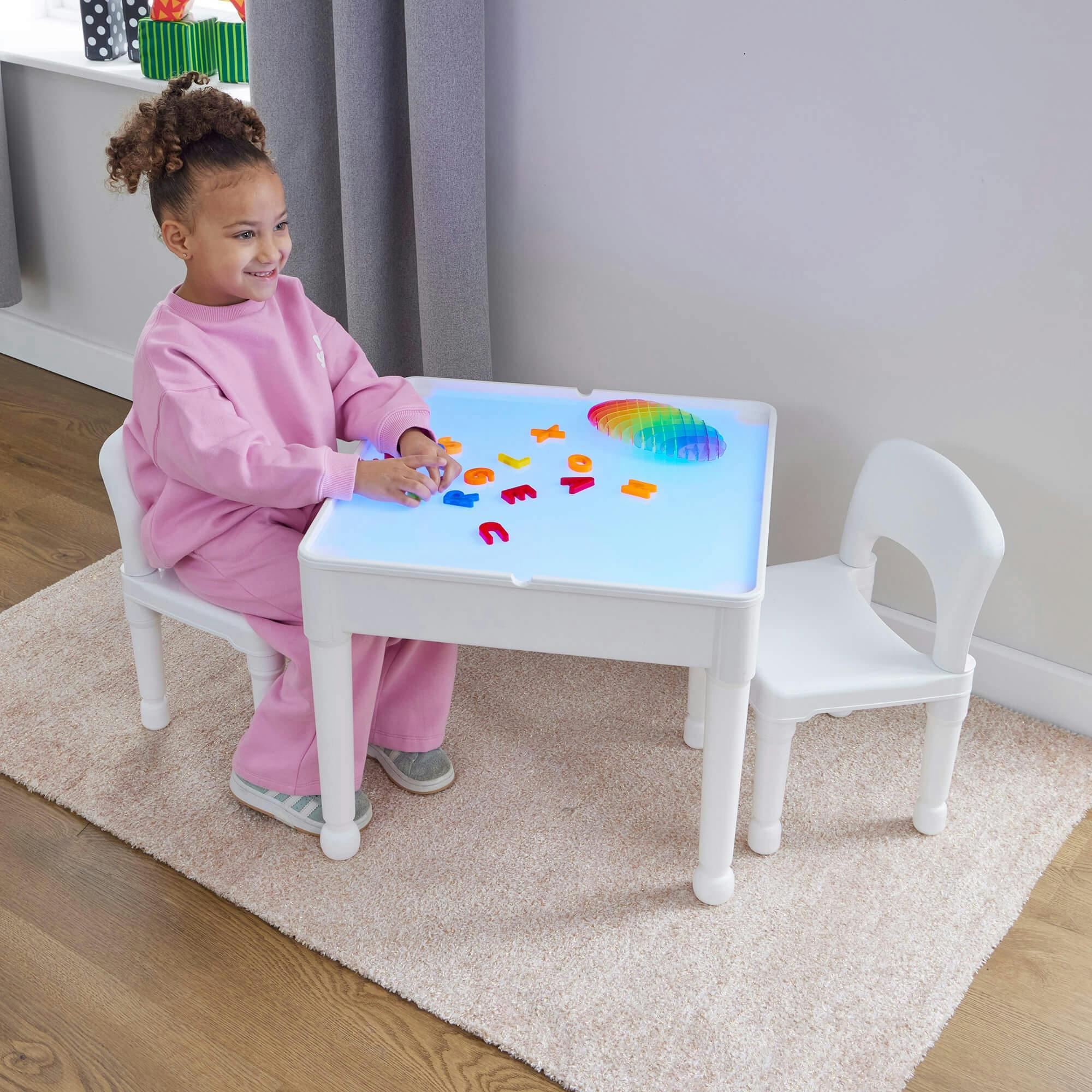 Liberty House Toys Light Table And Two Chairs Set