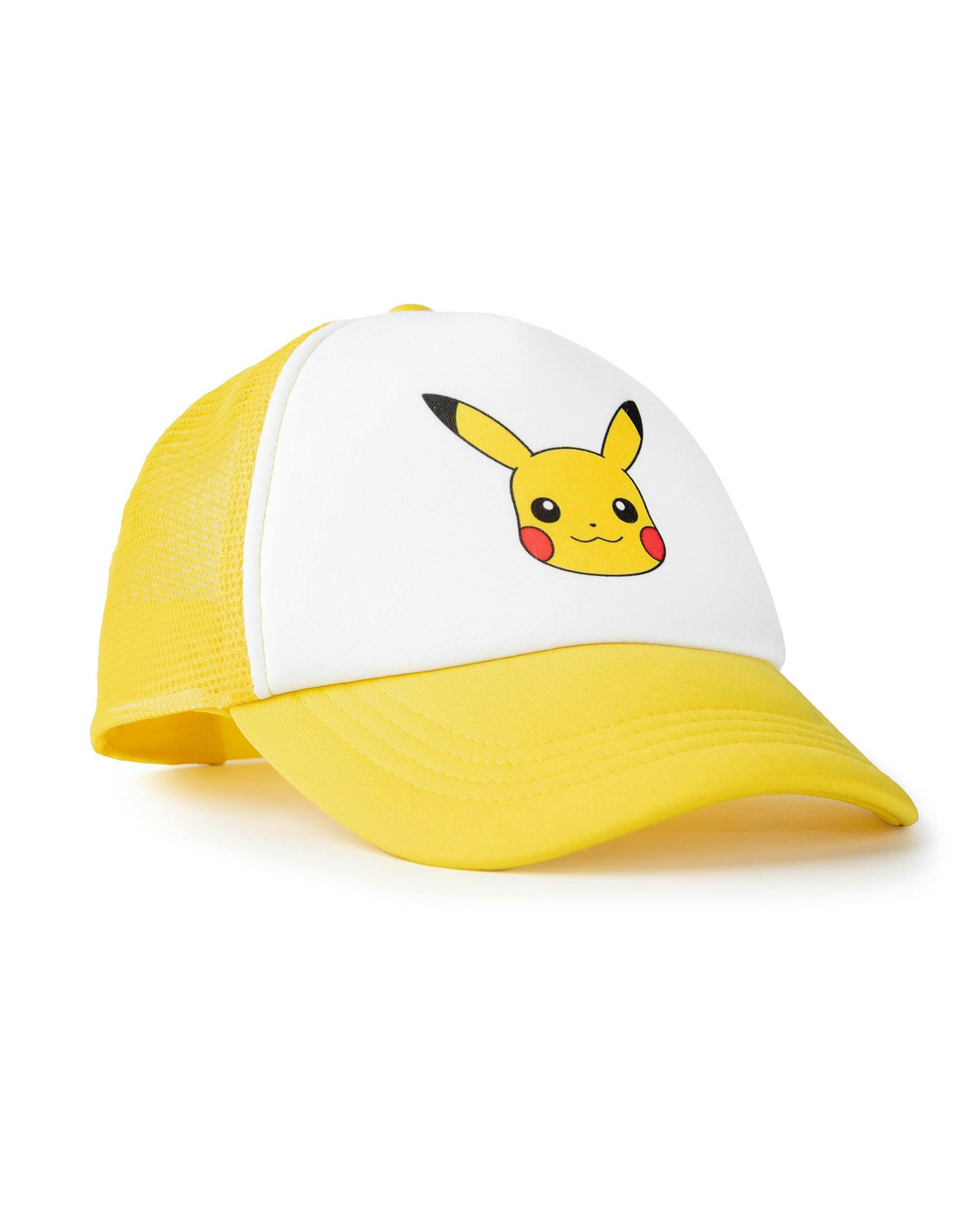 Vanilla Underground Unisex Yellow Pokemon Kids Pikachu Adjustable Curved Peak Cap (One Size)