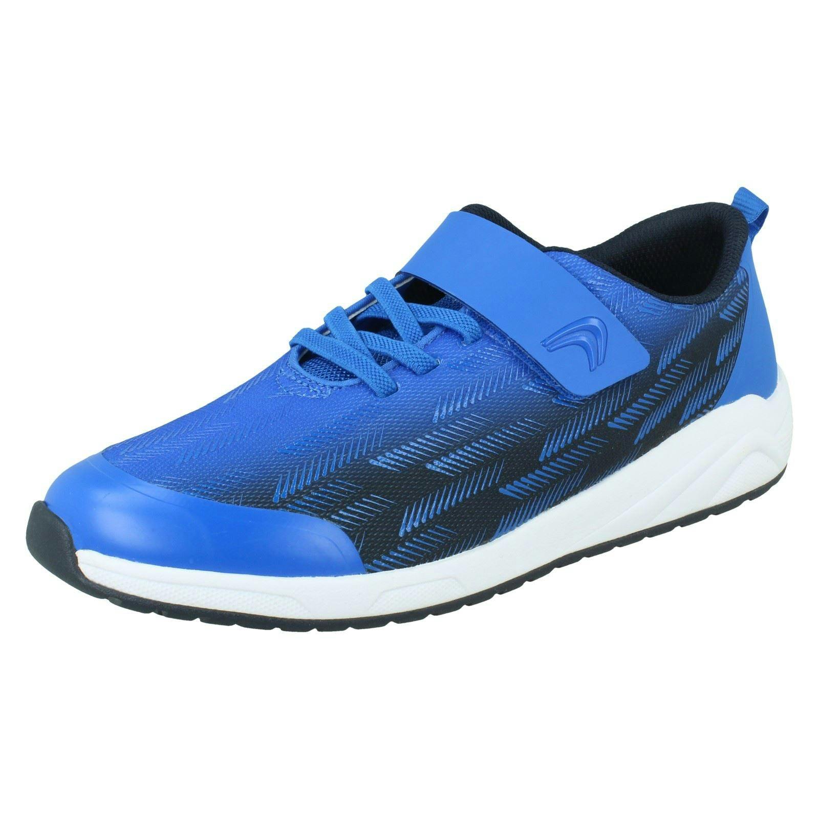 Clarks Blue Childrens Casual Trainers Aeon Pace - Navy/ - Uk 10.5 Child - F