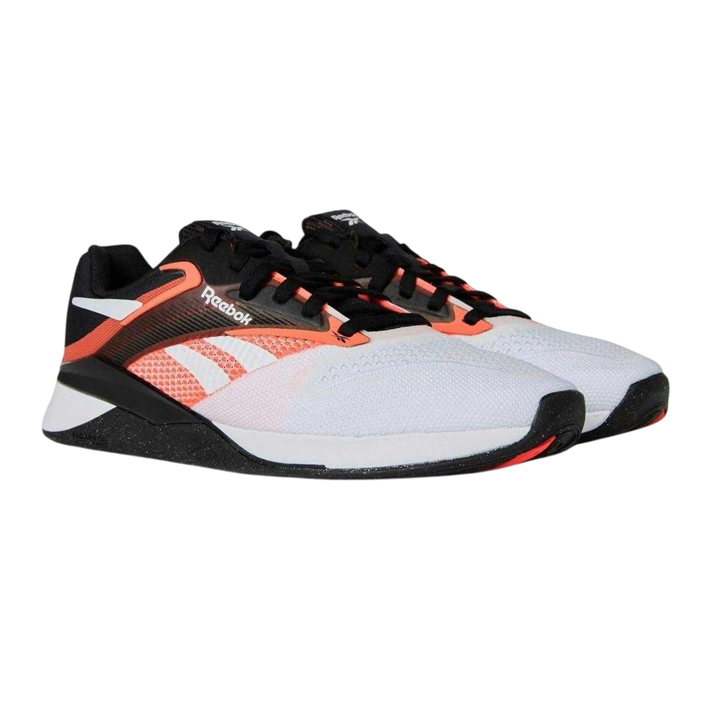 Reebok Women's White/Orange/Black Nano X4 Shoes - 6.5 Uk - 100% Mixed