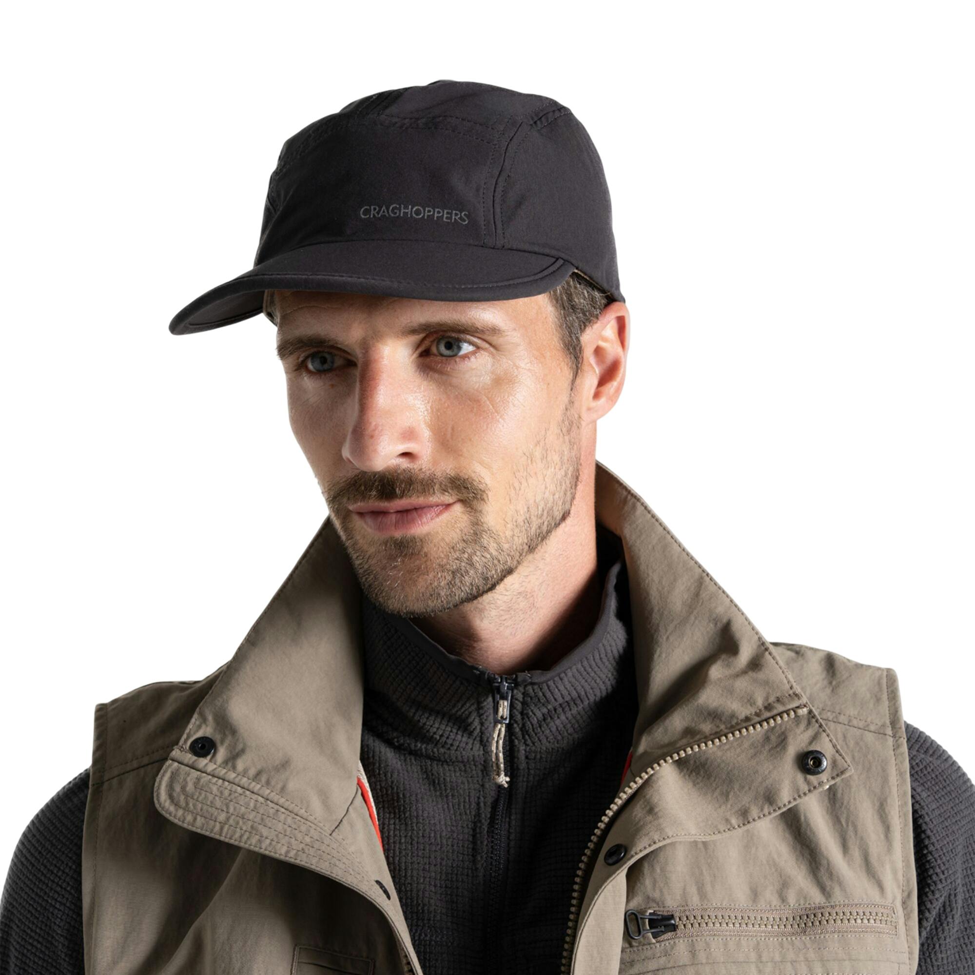 Craghoppers Unisex Black Adult Multi Active Ii Nosilife Baseball Cap - Pepper - Pepper - One Size - 100% Mixed