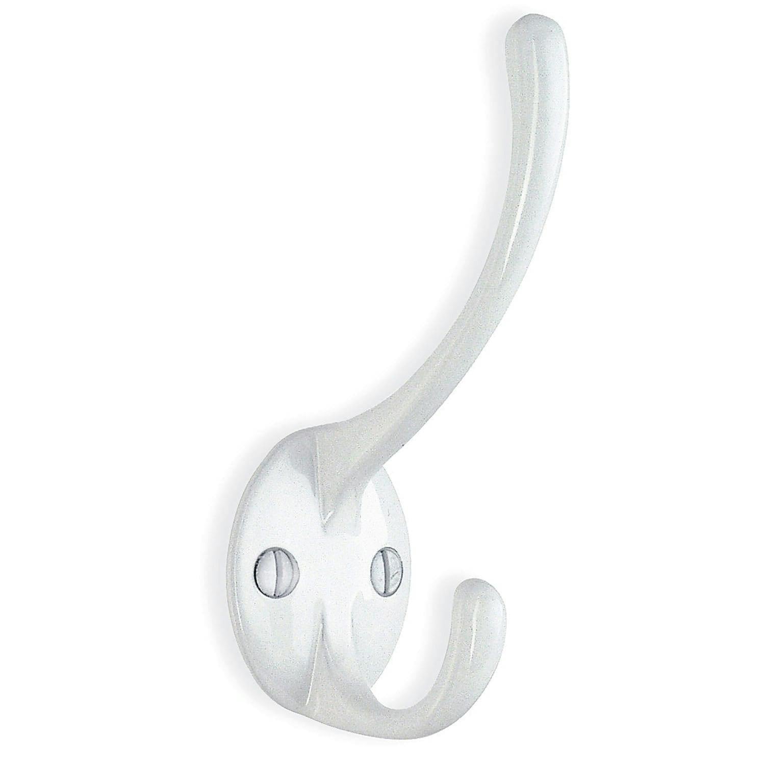 Beslagsboden White Hat And Coat Hook In Lacquer, Height 100 Mm