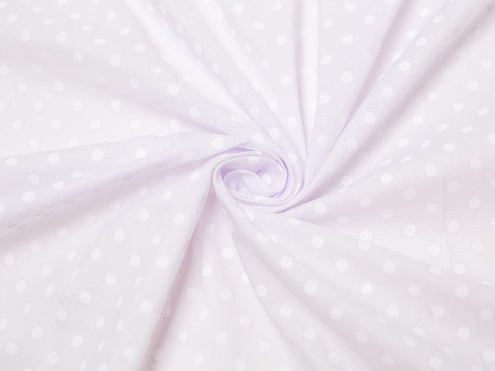 Minerva White Core Range Printed Polycotton Fabric - Spots Design Dressmaking Fabric, 112.5 Cm / 45" Wide - Per Metre