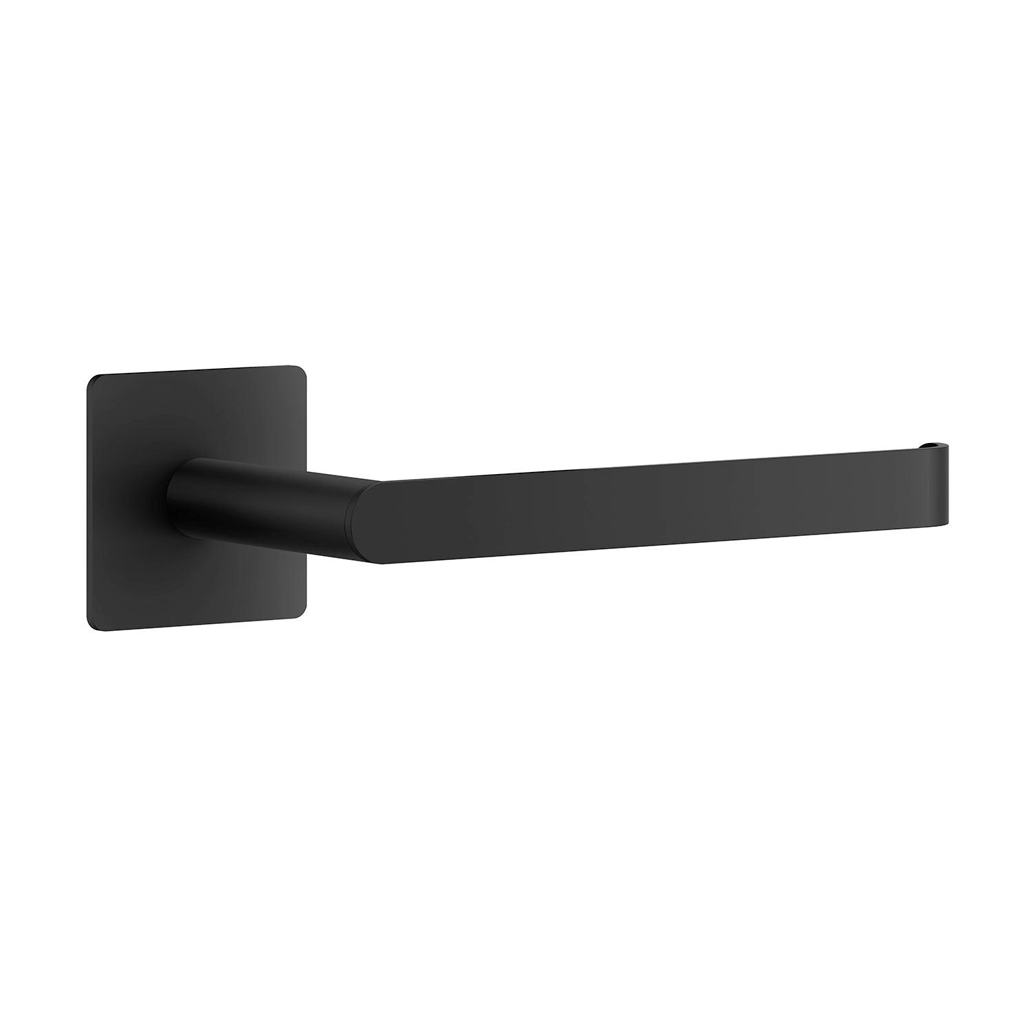 Beslagsboden Black Stainless Steel Toilet Roll Holder Self Adhesive Bathroom Wall Mounted