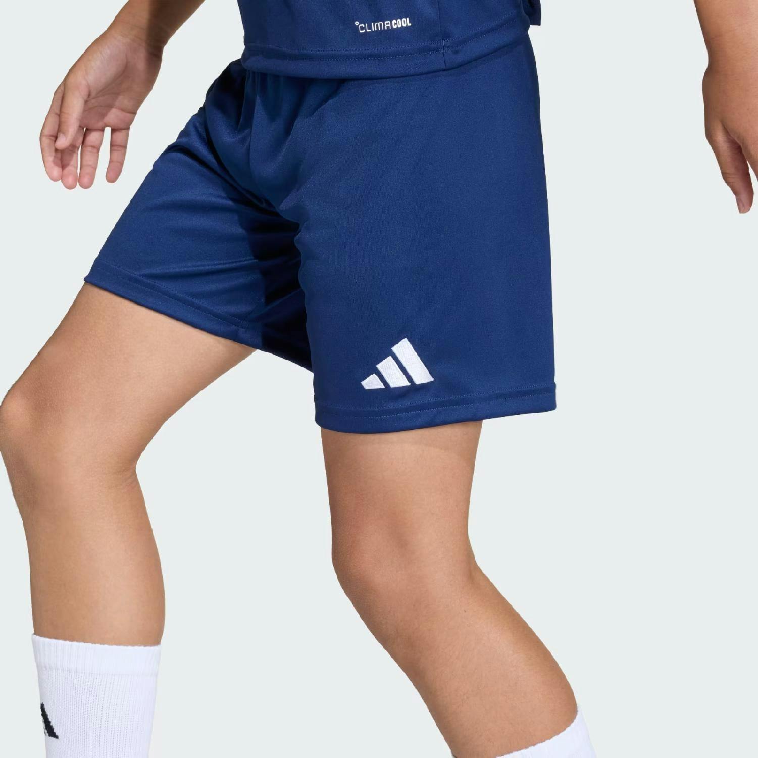 Adidas Blue/White Entrada 26 Junior Shorts Navy Jz6532 - 164 13-14 Years