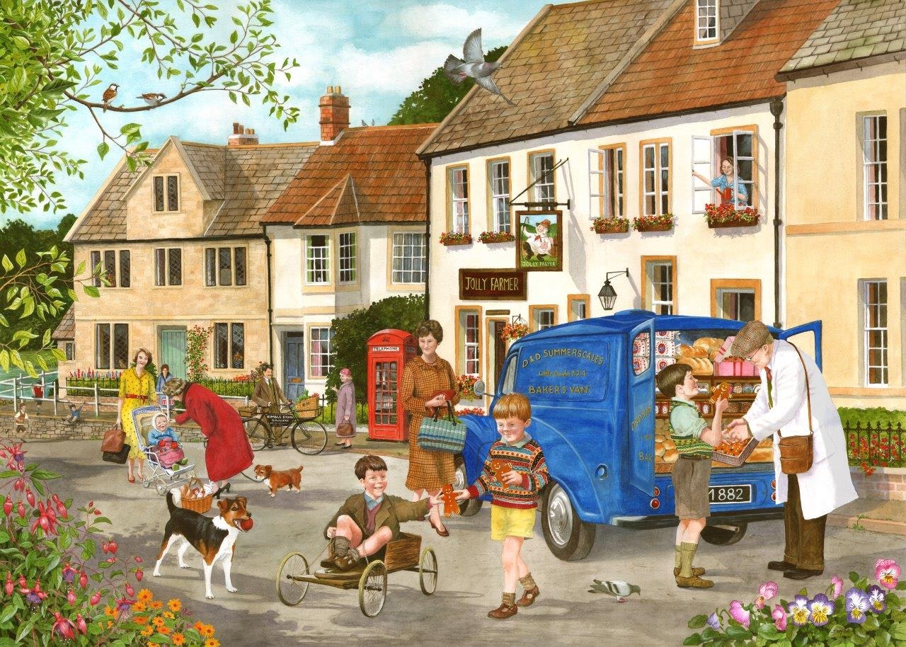 The House Of Puzzles Boys Gingerbread - Big 500 Piece Jigsaw Puzzle