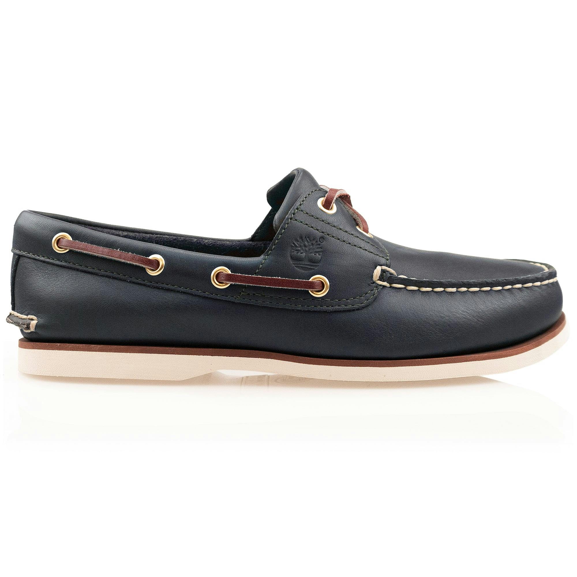 Timberland Men's Blue/Grain Classic Boat Shoe - Full - Uk 8
