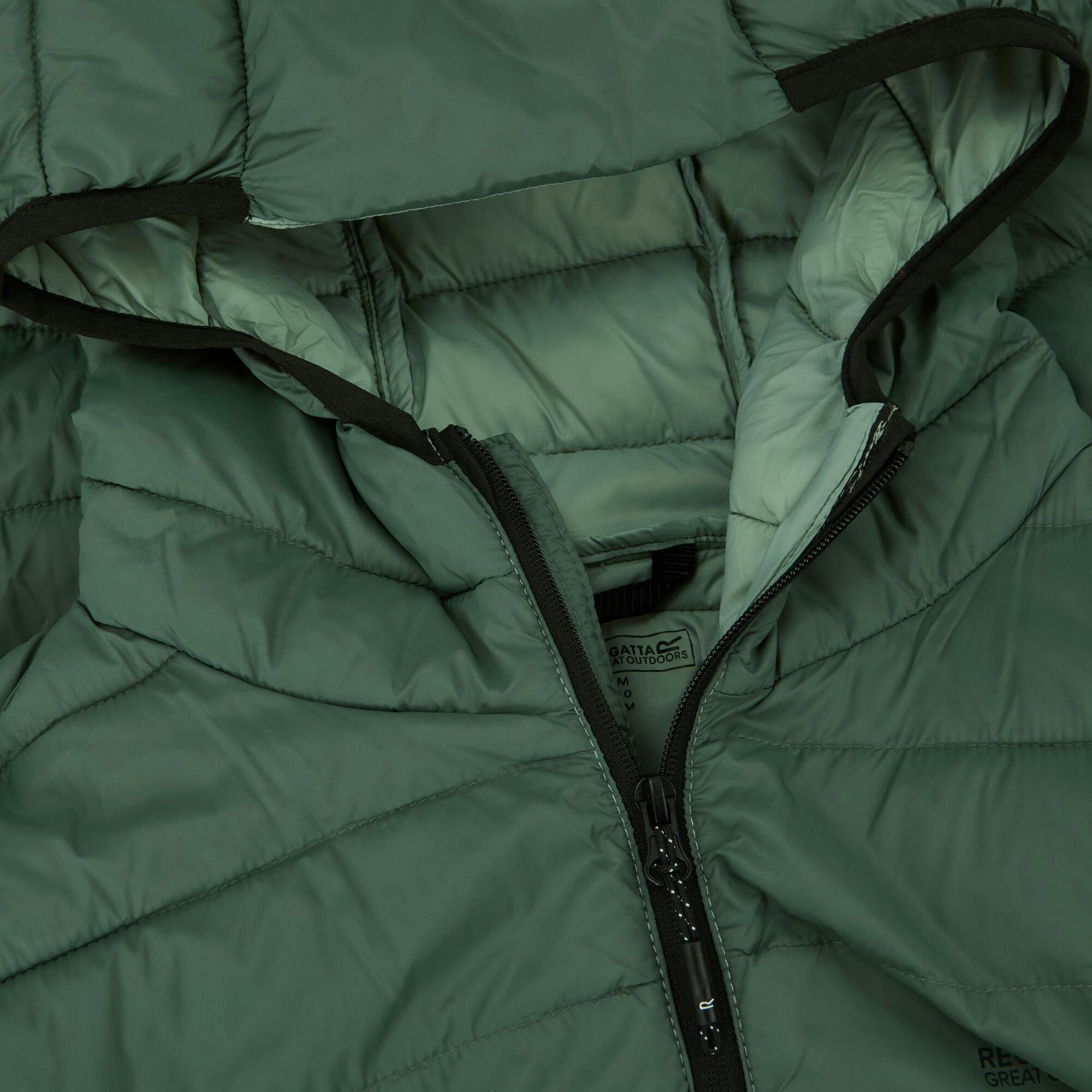 Regatta Men's Dark/Green Marizion Baffled Hooded Padded Jacket - Forest - S - Forest - 100% Polyamide