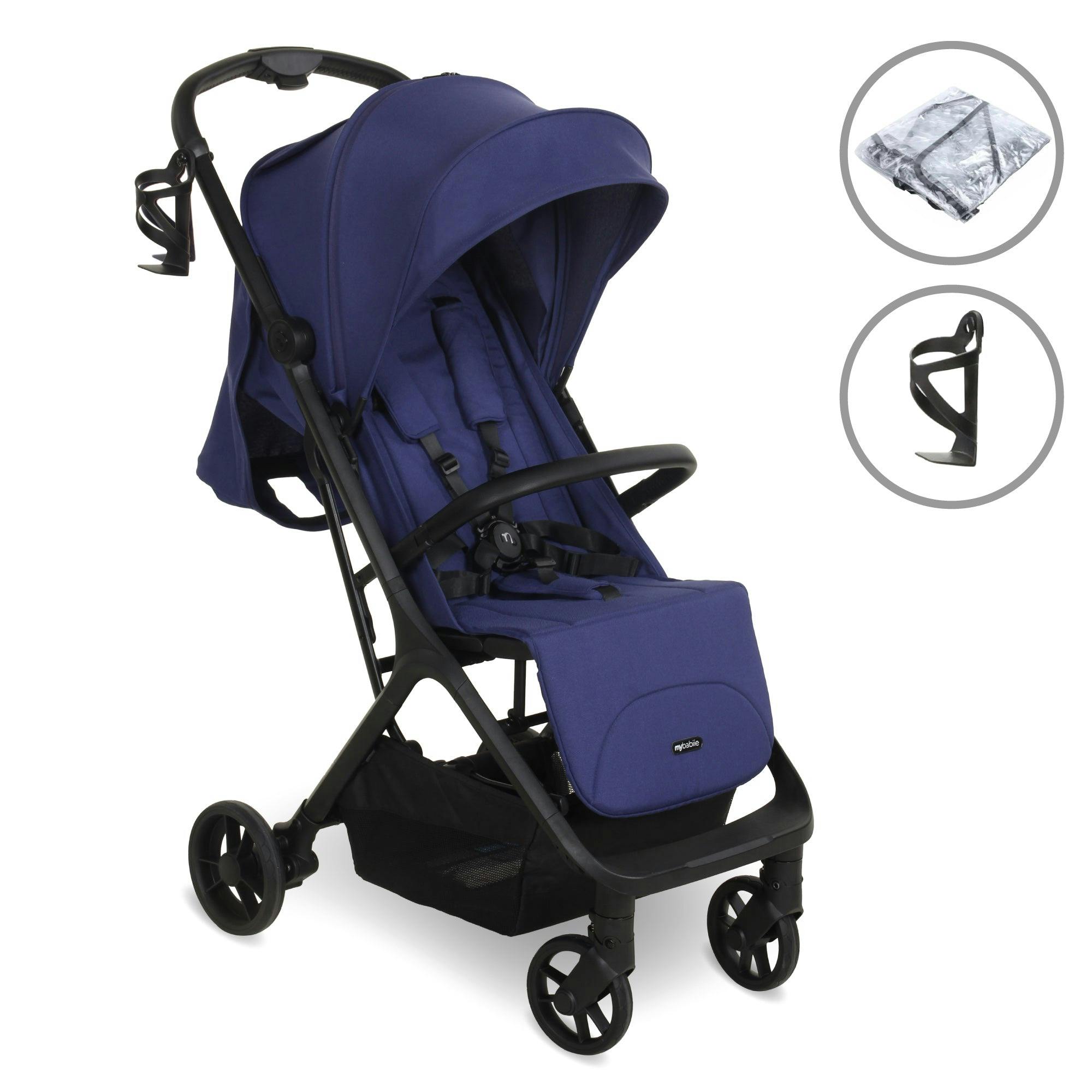 My Babiie Indigo Mbx7 Plus Auto-Fold Compact Stroller