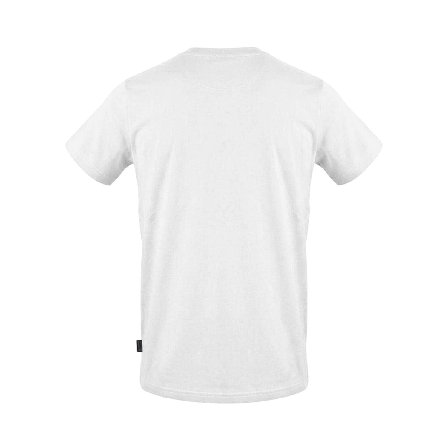 Aquascutum Men's White Logo Ribbed Collar T-Shirt - Xl - 100% Mixed