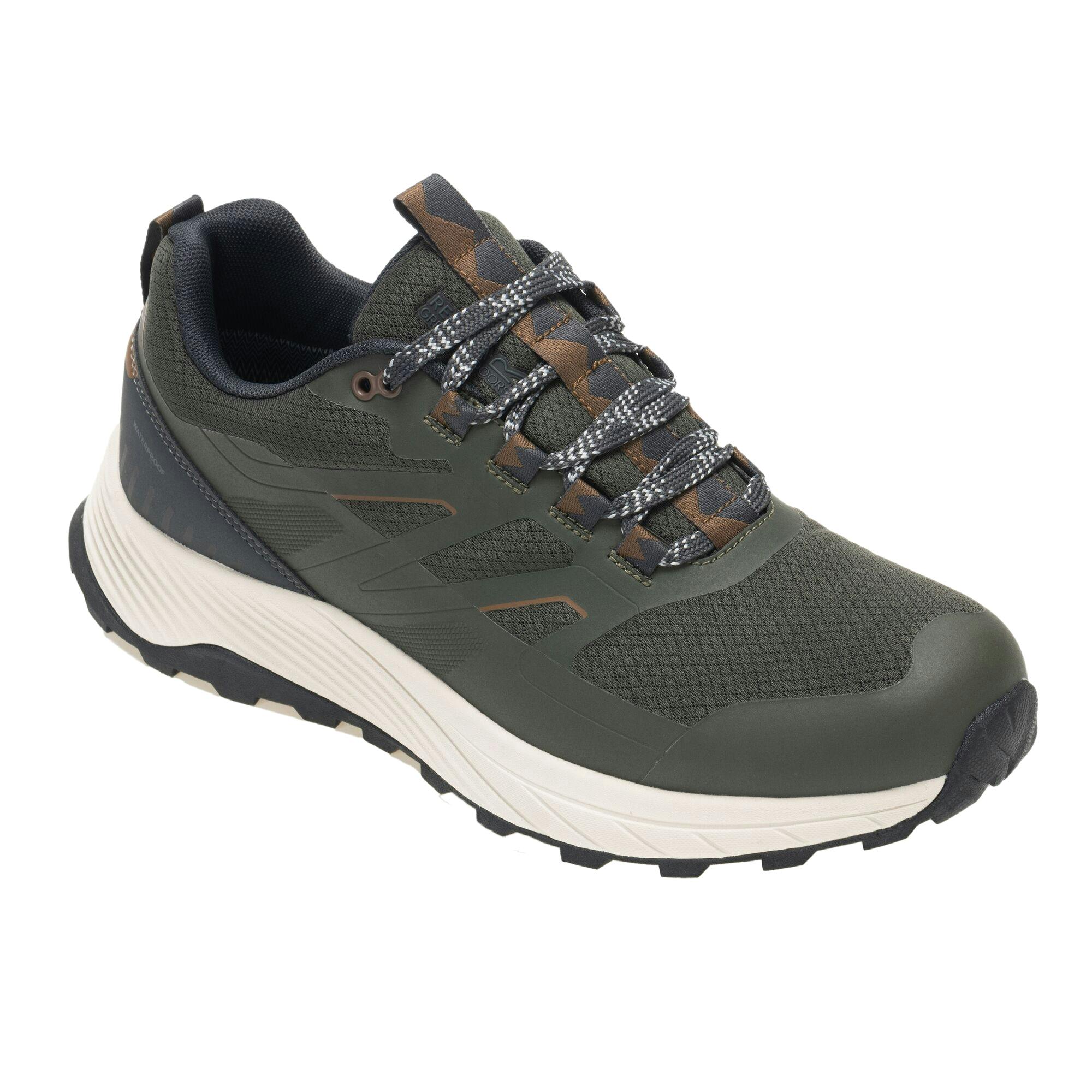 Regatta Men's Dark Ravika Trainers - Khaki/Saddle - 9.5 Uk - Khaki/Saddle - 100% Mixed