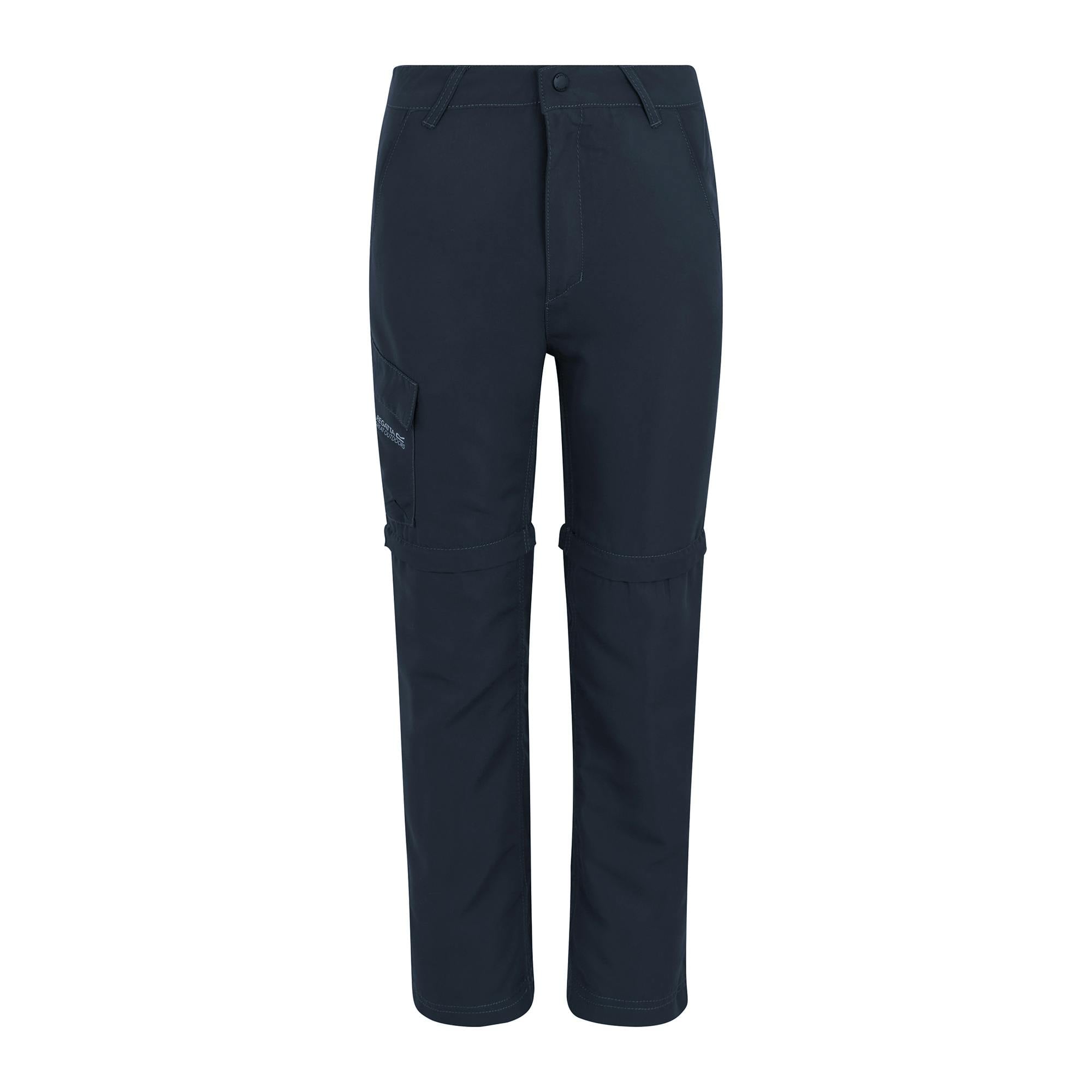 Regatta Kids Sorcer Iii Zip-Off Trousers - Navy - 4-5 Years - Navy - 70% Polyester/30% Recycled Polyester