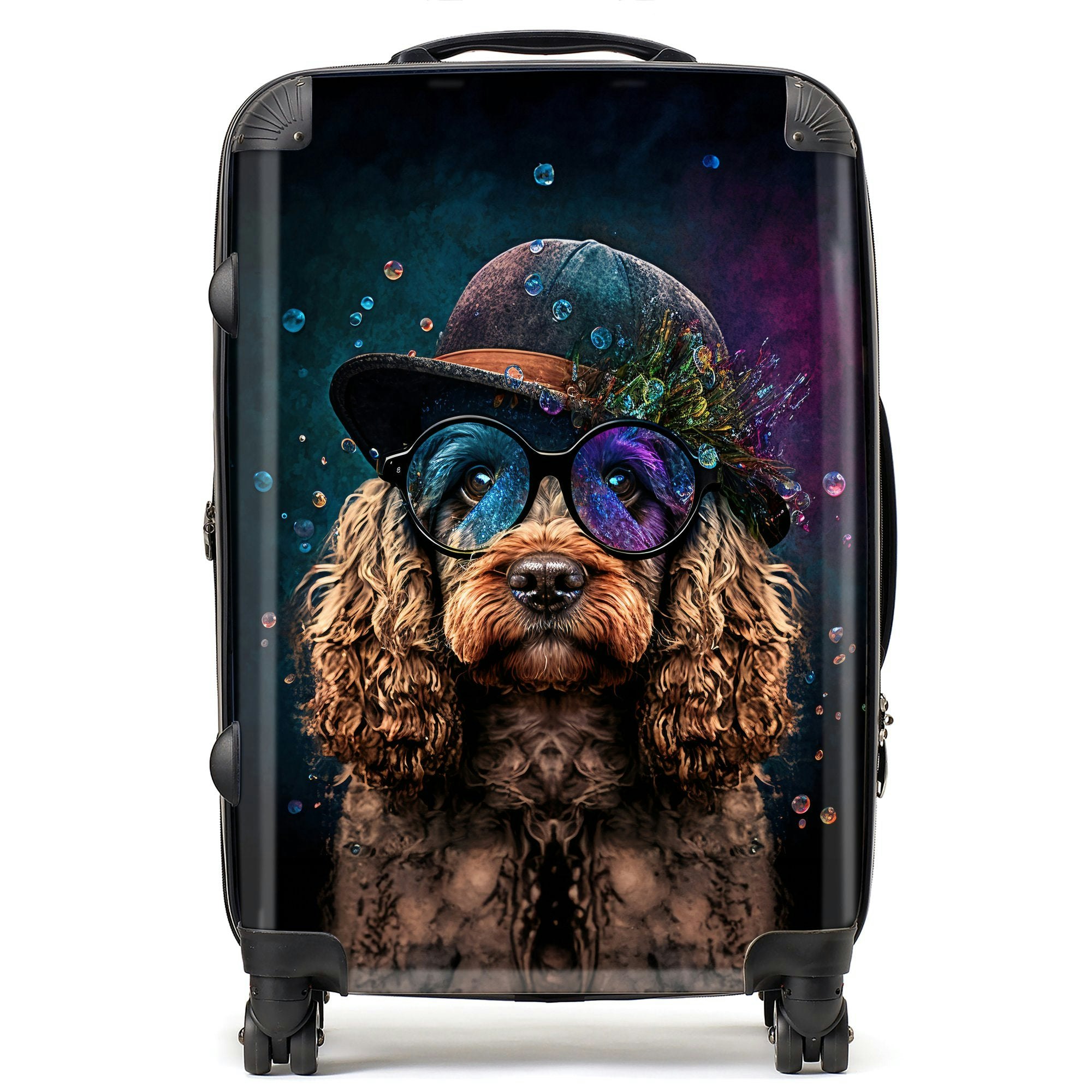 Warren Reed Cockapoo Dog Face Splashart Suitcase - Medium