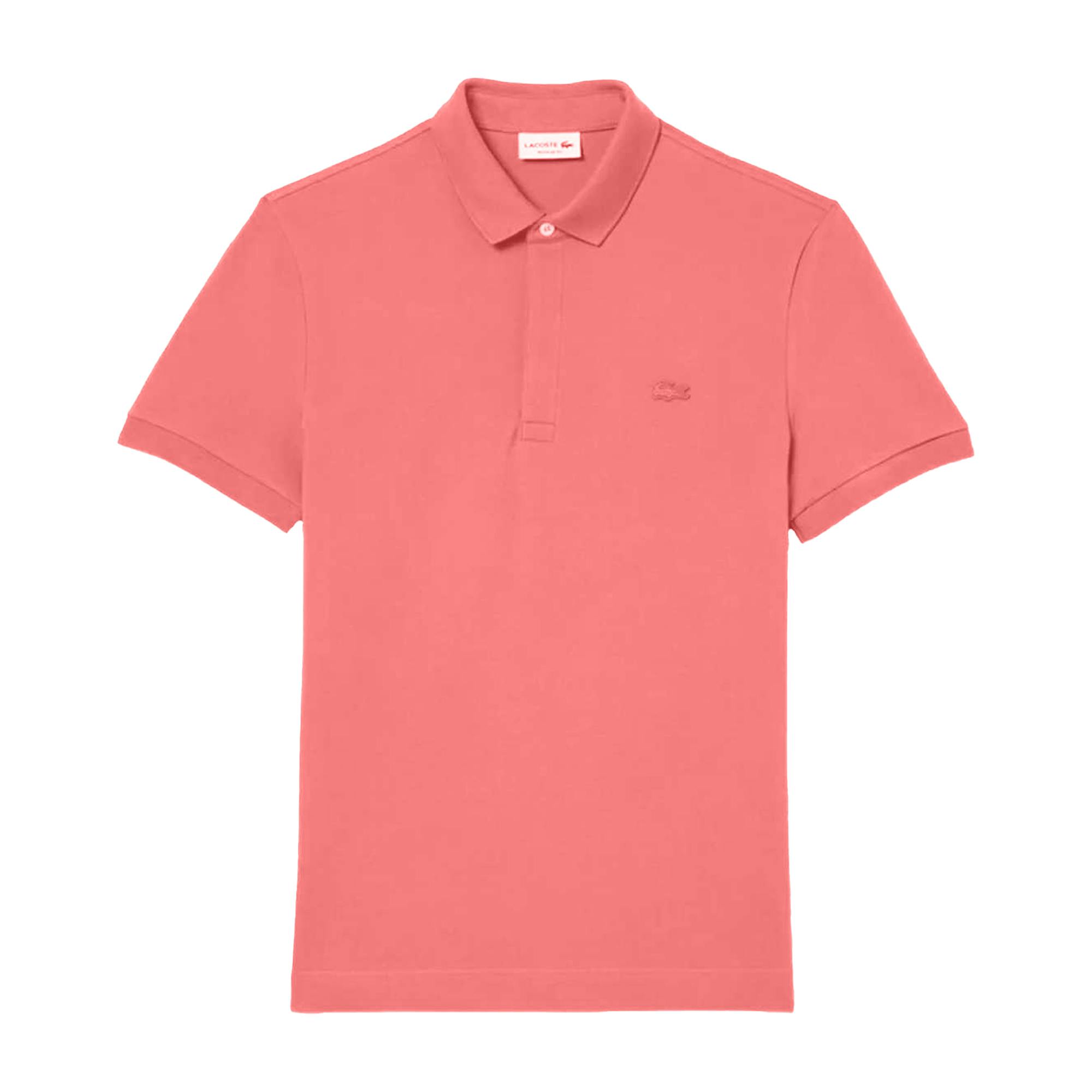 Lacoste Men's Red Paris Pique Regular Polo Shirt - M