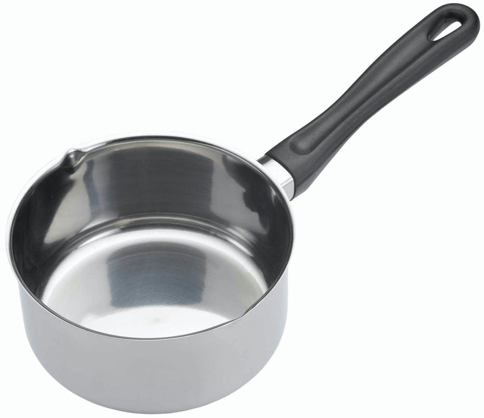 Rackhams Silver Stainless Steel 14Cm Milk Pan (0.7 Litre) - Stainless Steel - Saucepan