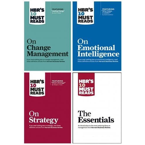 Harvard Business Review Press Hbrs 10 Must Reads Leadership Collection 4 Books Set - The Essentials Emotional Intelligence Strat..