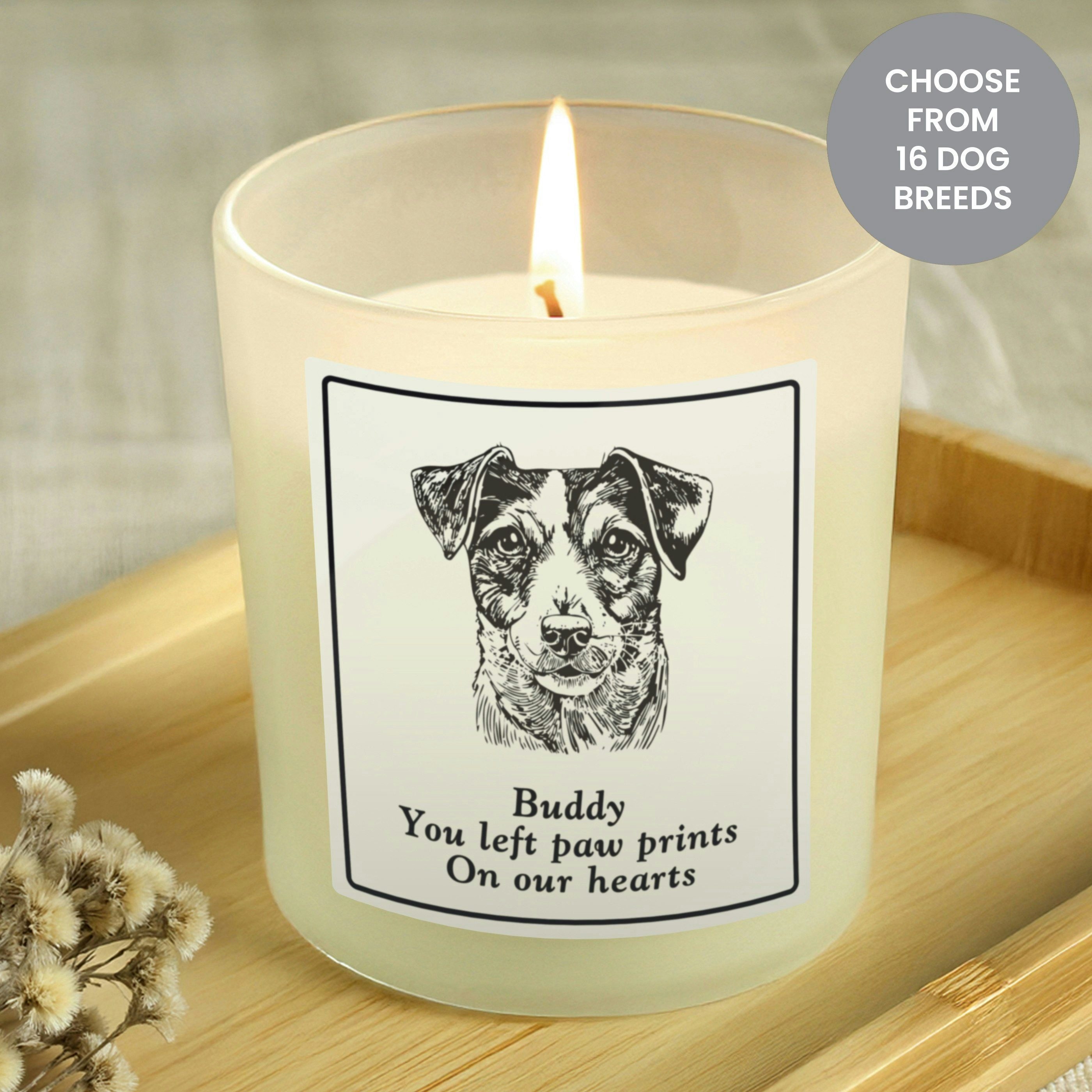 Personalised Memento Company Personalised Dog Breed Candle Jar