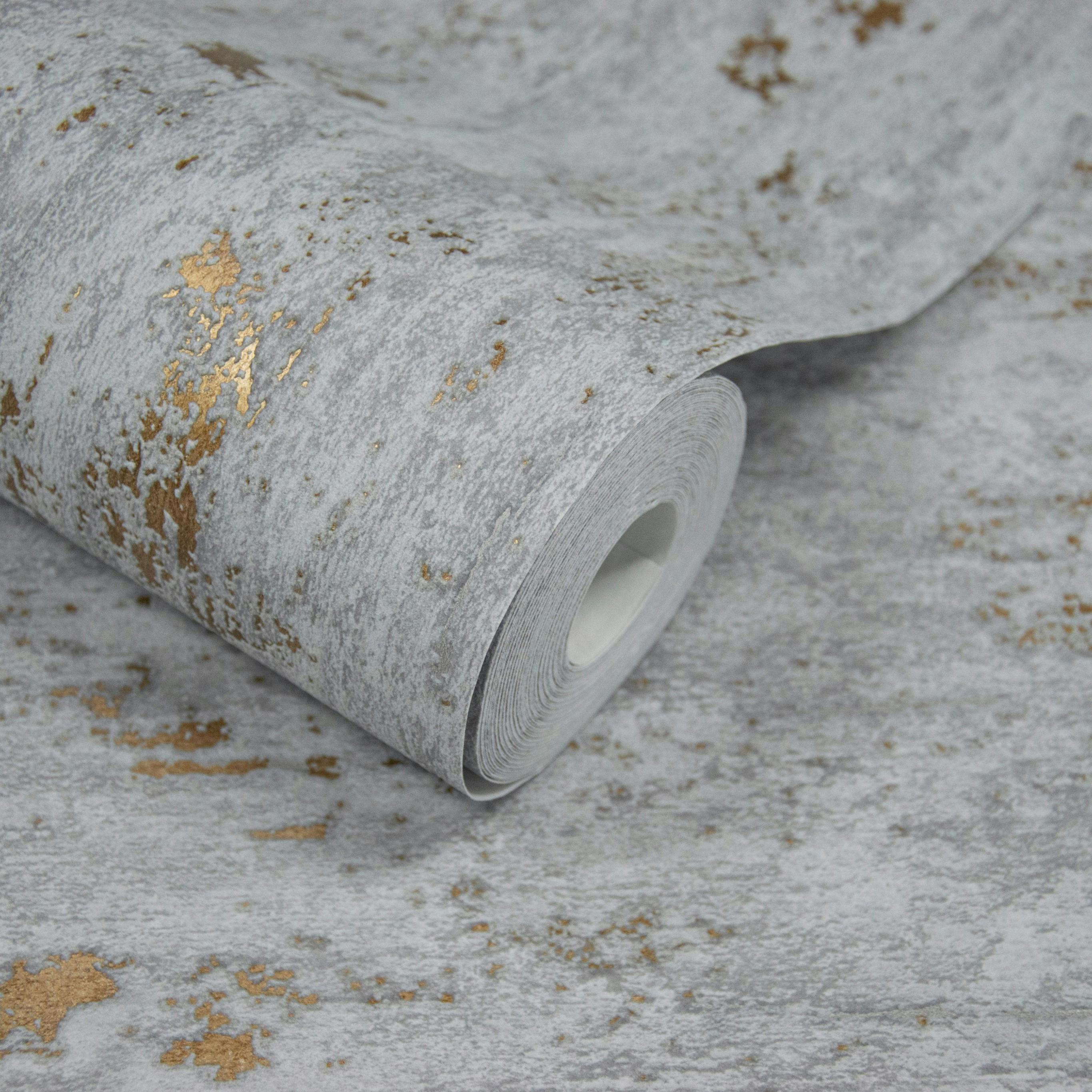 Rackhams Grey Paul Moneypenny Concrete Urban Texture Wallpaper For Grandeco