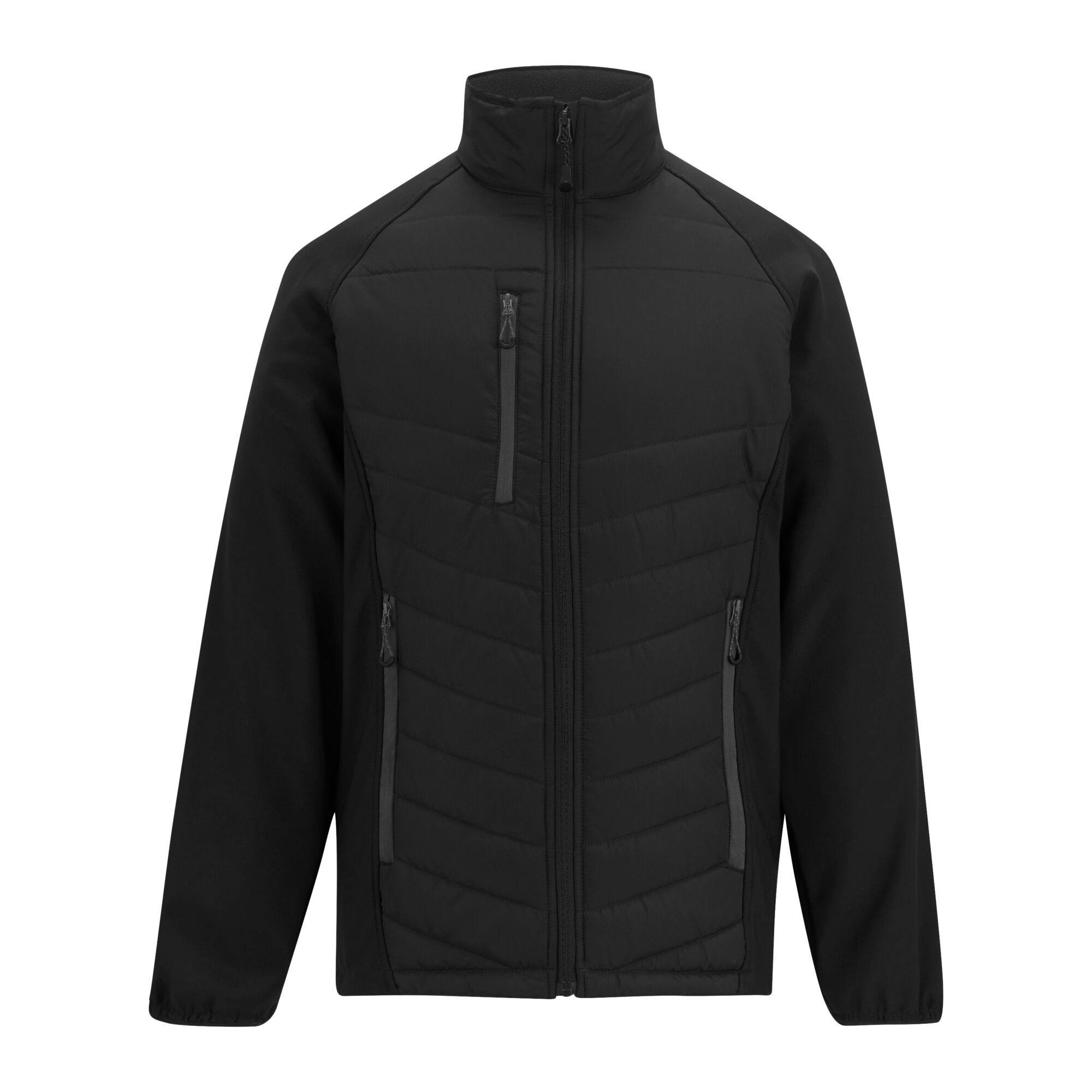 Regatta Men's Black Full Zip Padded Jacket - /Ash - Xxl - /Ash - 100% Mixed