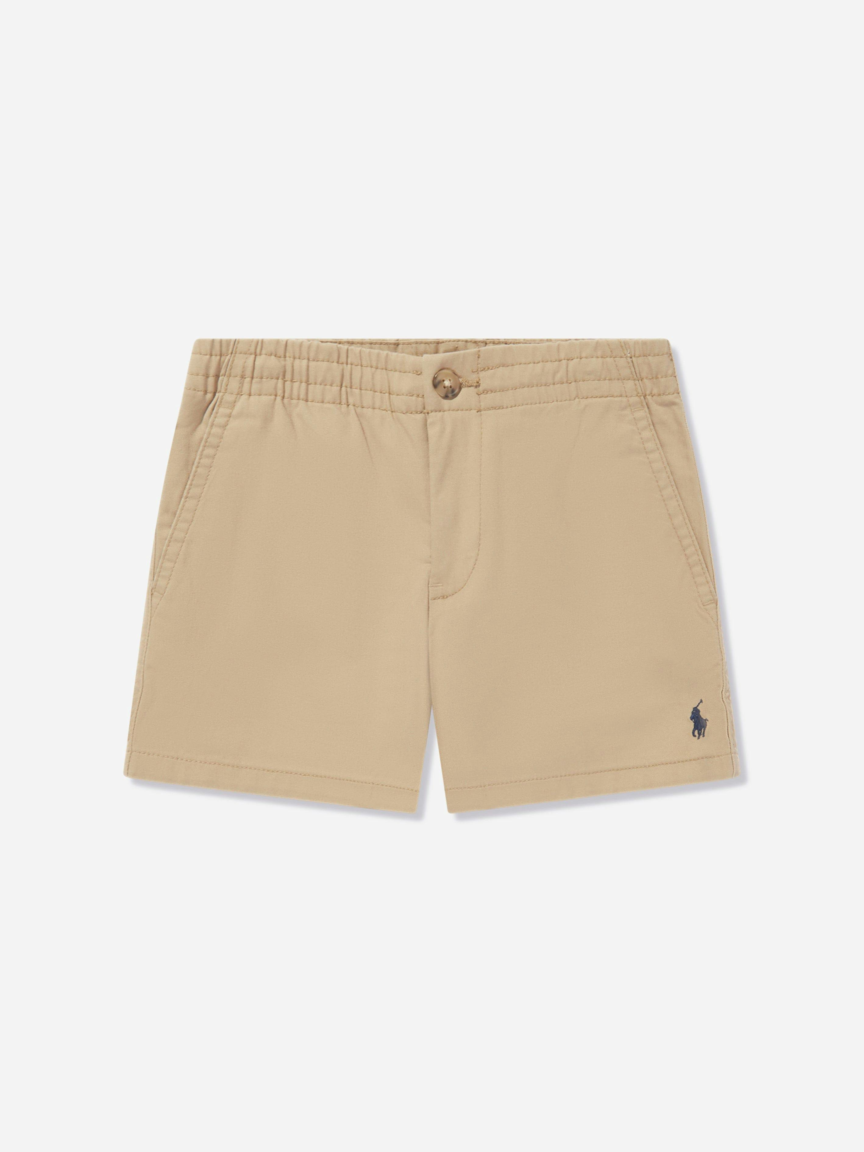 Ralph Lauren Kids Boys Beige Ralph Lauren Chino Shorts In - 4 Yrs