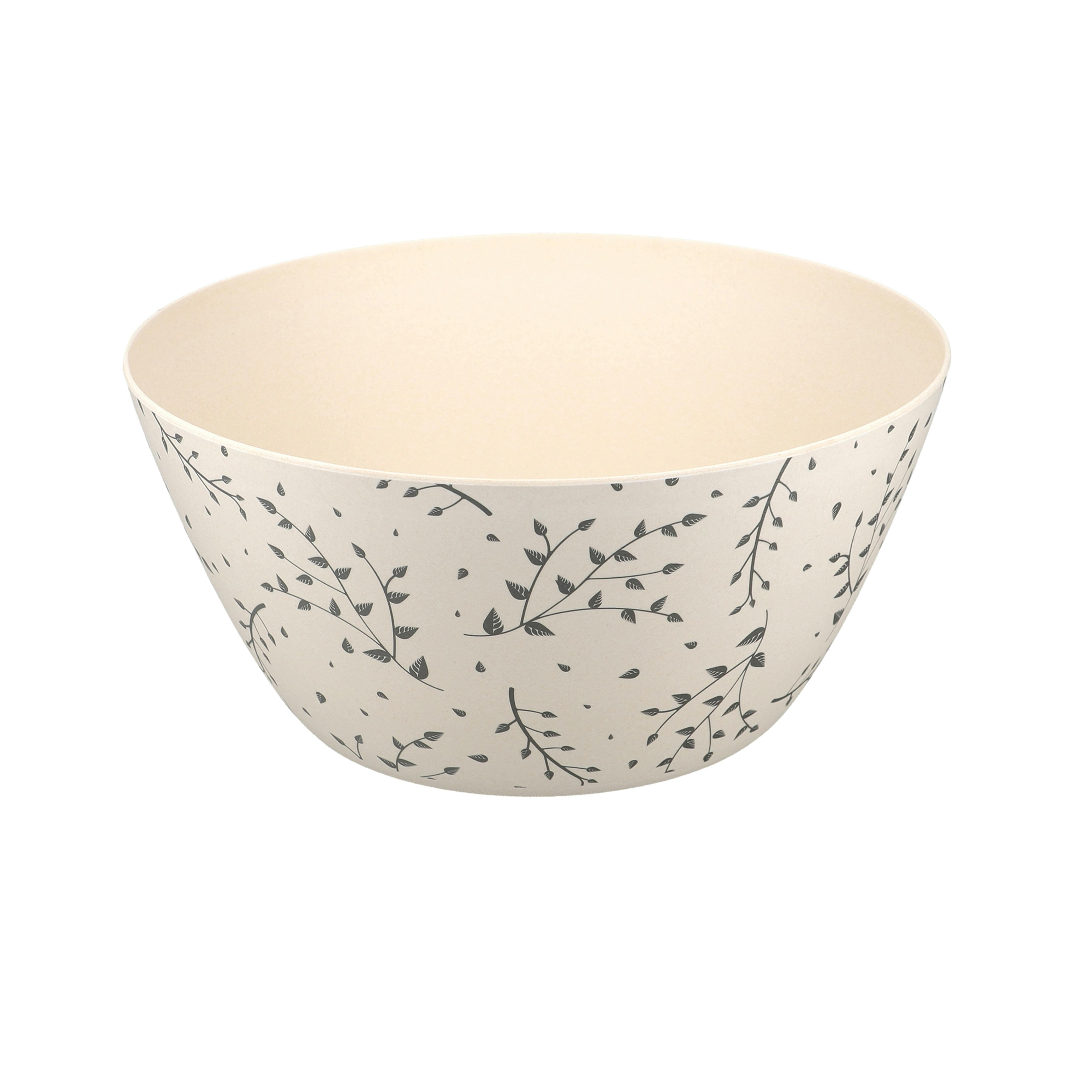 Rackhams Cream Eco-Friendly Recycled Plastic Salad Bowl - 25Cm - Plastic - Serving Bowl