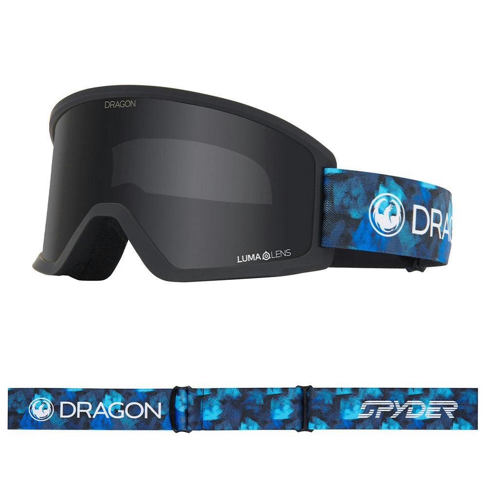 Dragon Cobalt/Dark Dx3 Otg - Spyder Block Camo With Lumalens Smoke Lens - Medium Fit