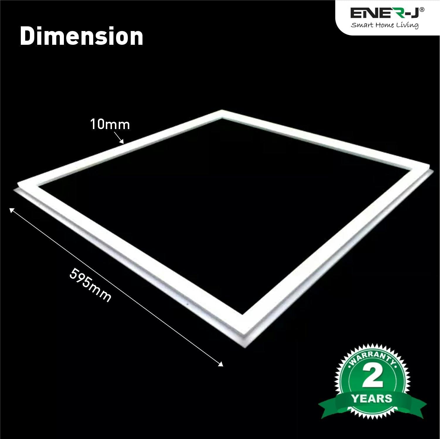 B&Q - EnerJ Led Borderline Panel 600mm X 600mm 40W 4000 Lumens Cct Switchable White - Image 2