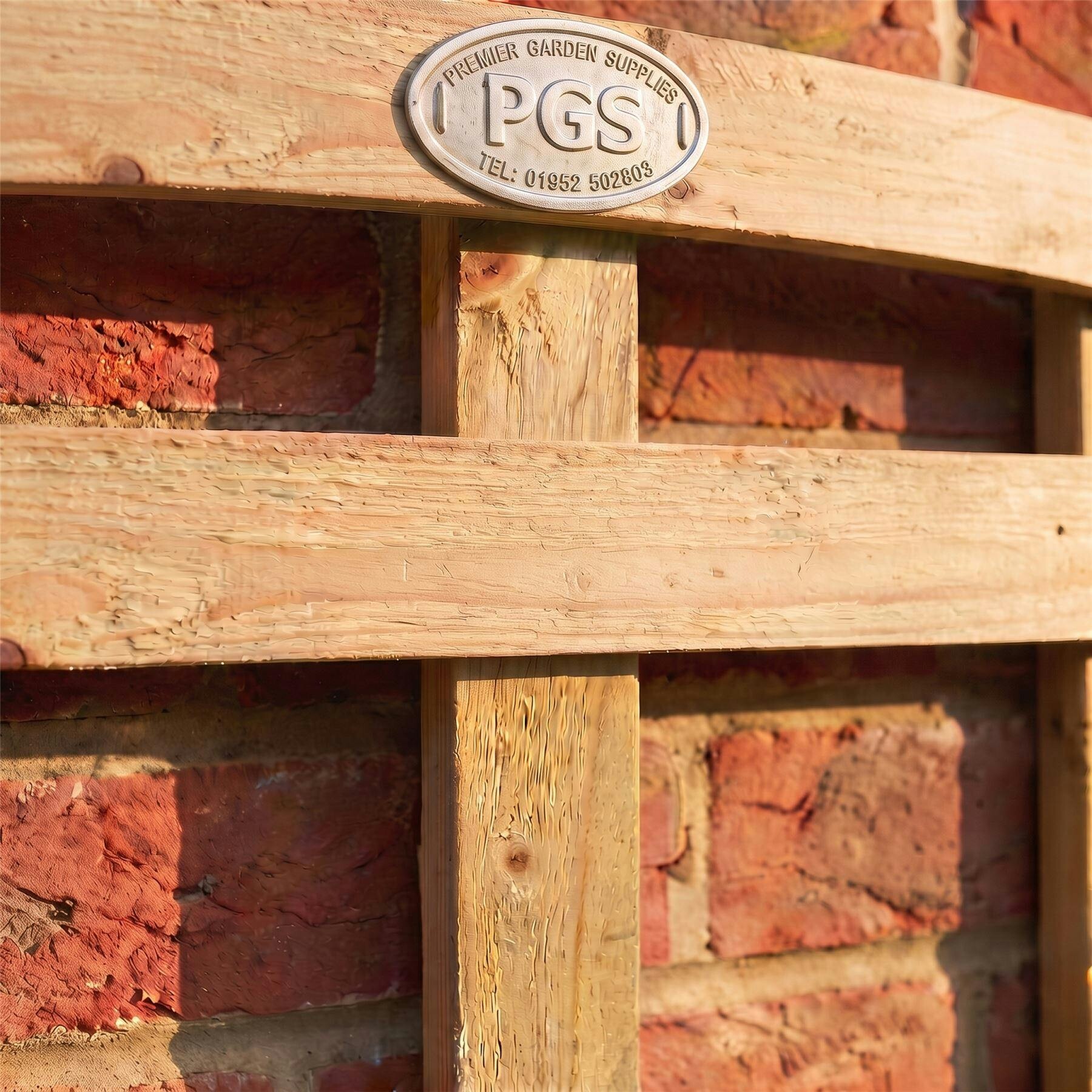 Standard Fence Panel Topper 6ft x 1ft Arch Top Square Trellis Wooden 3pk | 182.8cm x 52cm, Arched Privacy Lattice Fencing, Wall-Mount or Add Extra Height, Treated, Support for Plants & Vegetables - Image 2