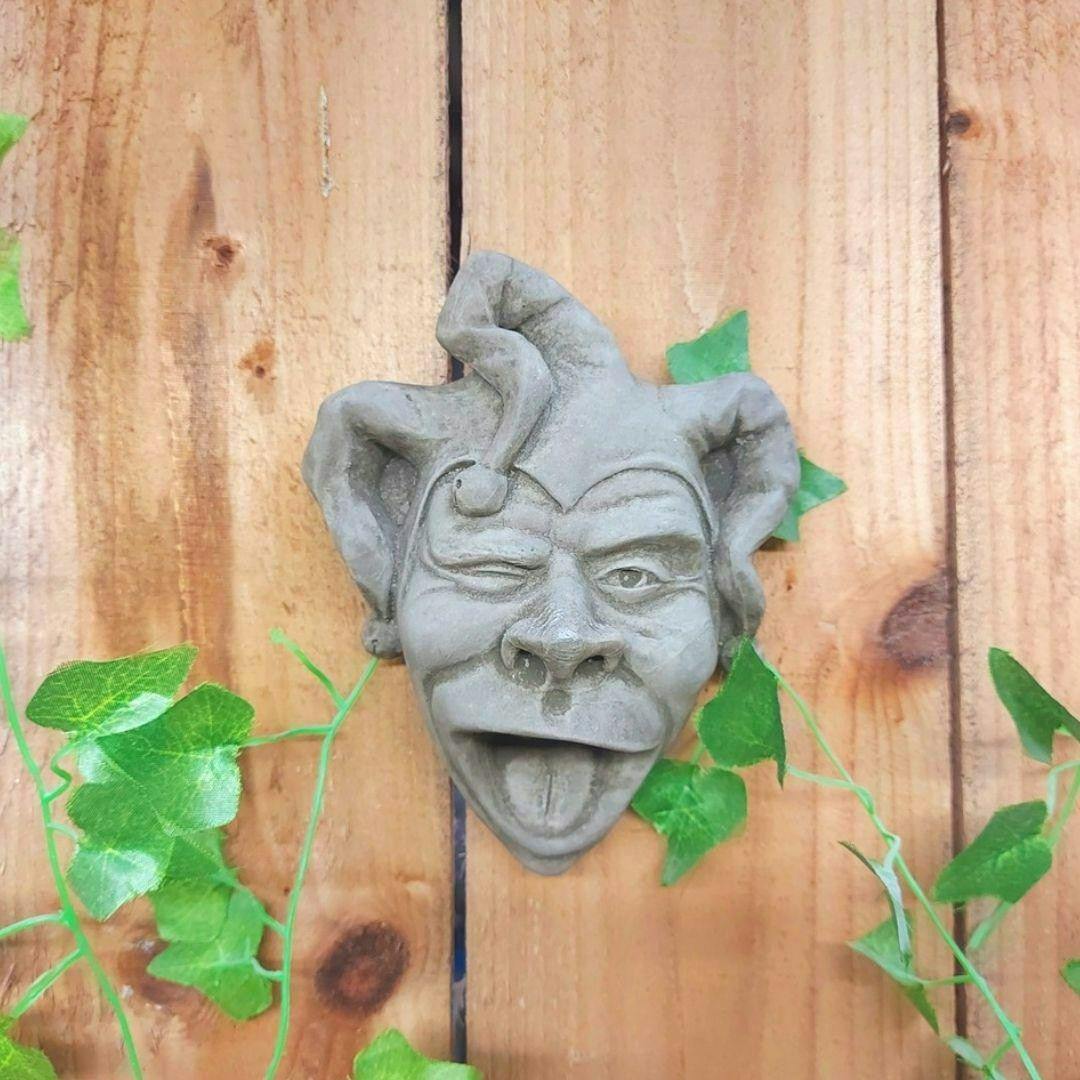 Osn Jester Face Stone Wall Plaque